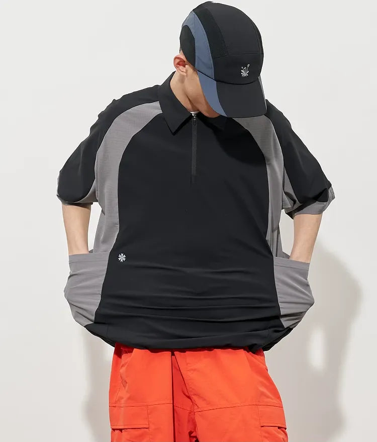 Textured Quick-Dry Polo Shirt