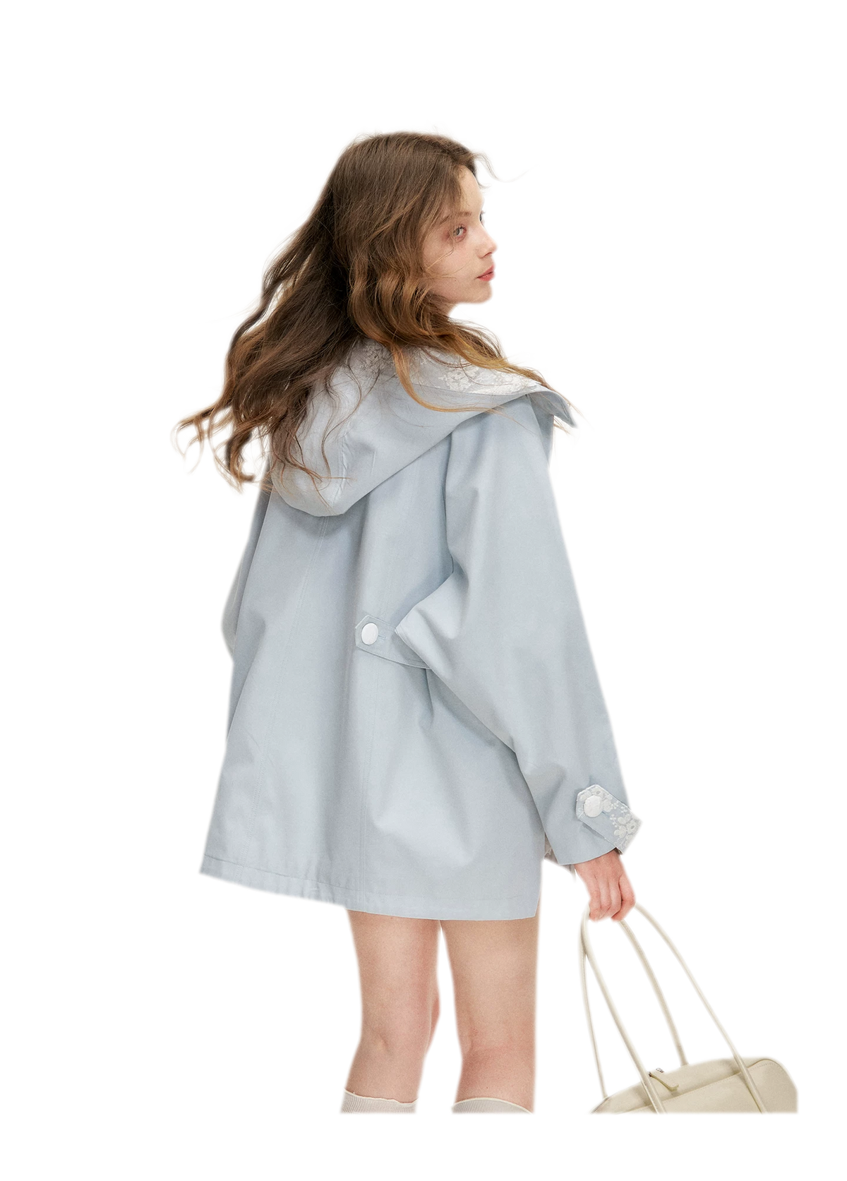 Lace Layered A-Line Windbreaker