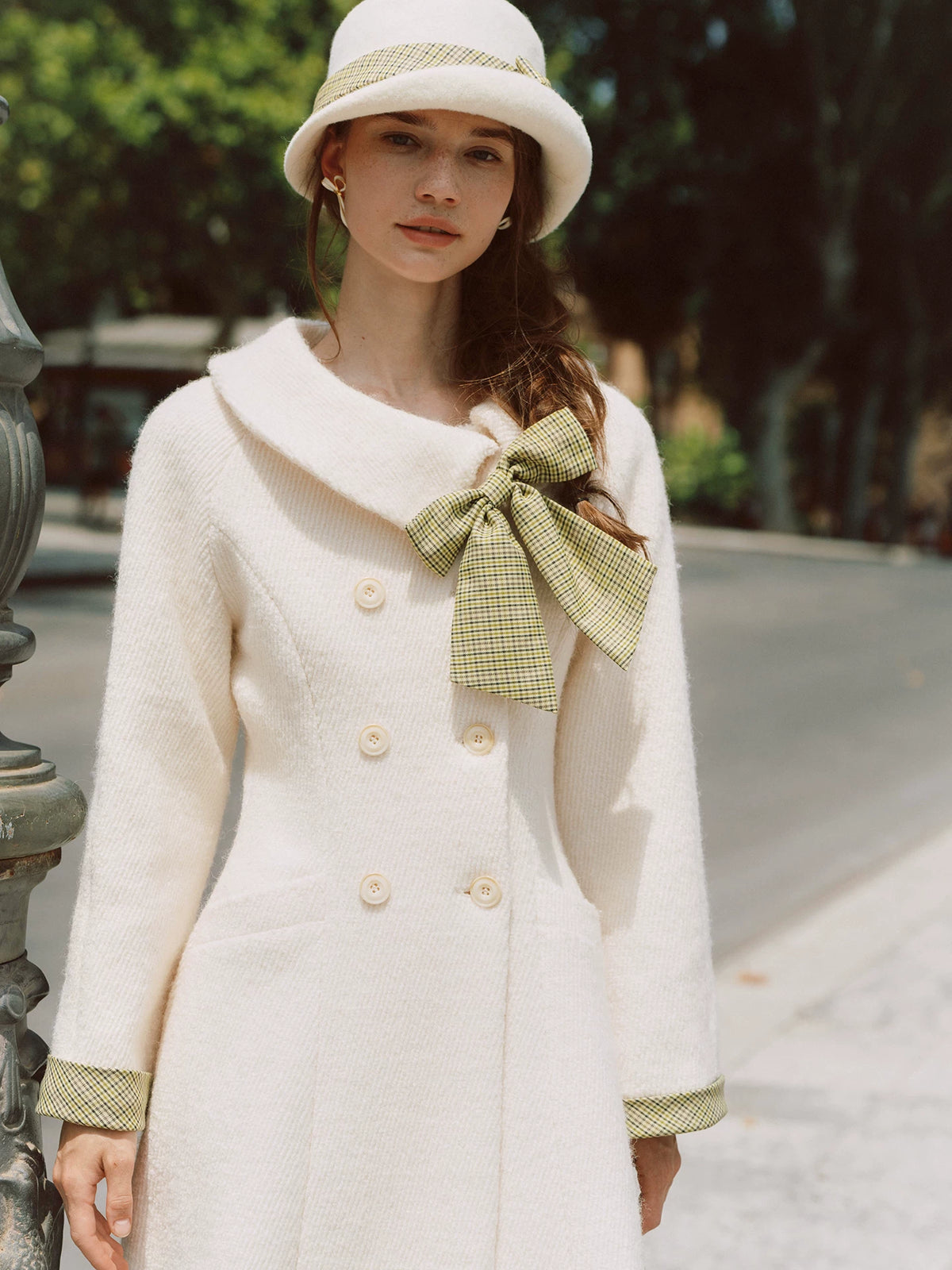 Twill Wool A-Line Coat