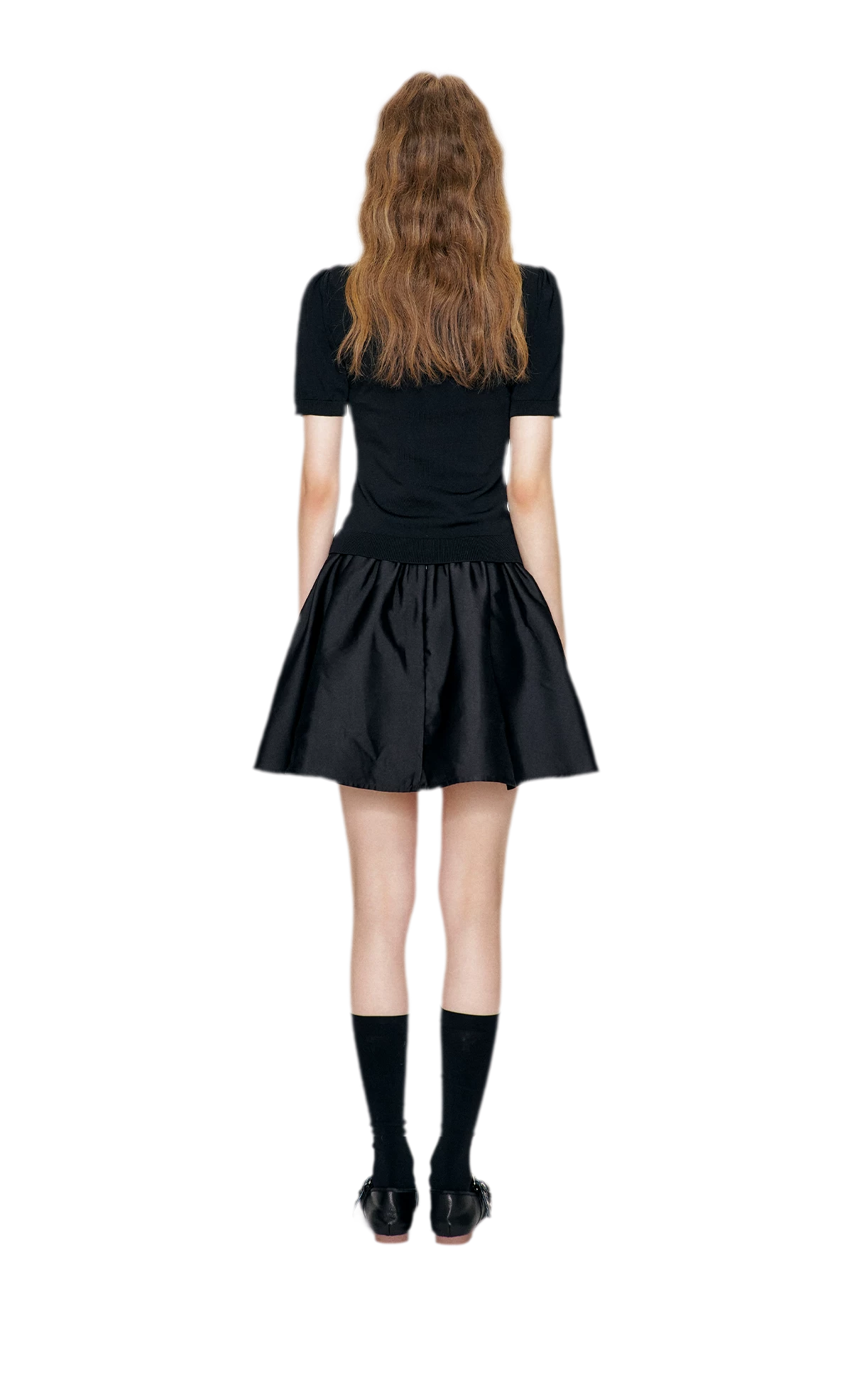 Beaded Collar Knit Tee