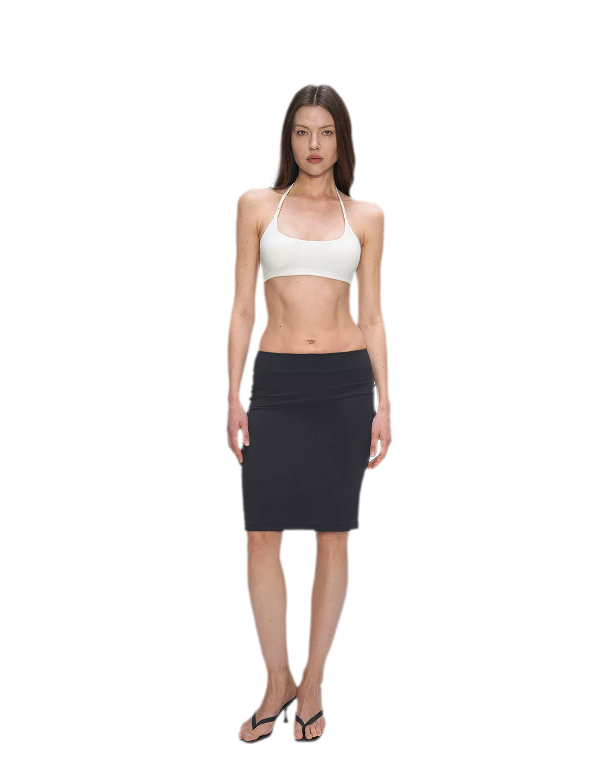 Nude Feel Layered Skirt