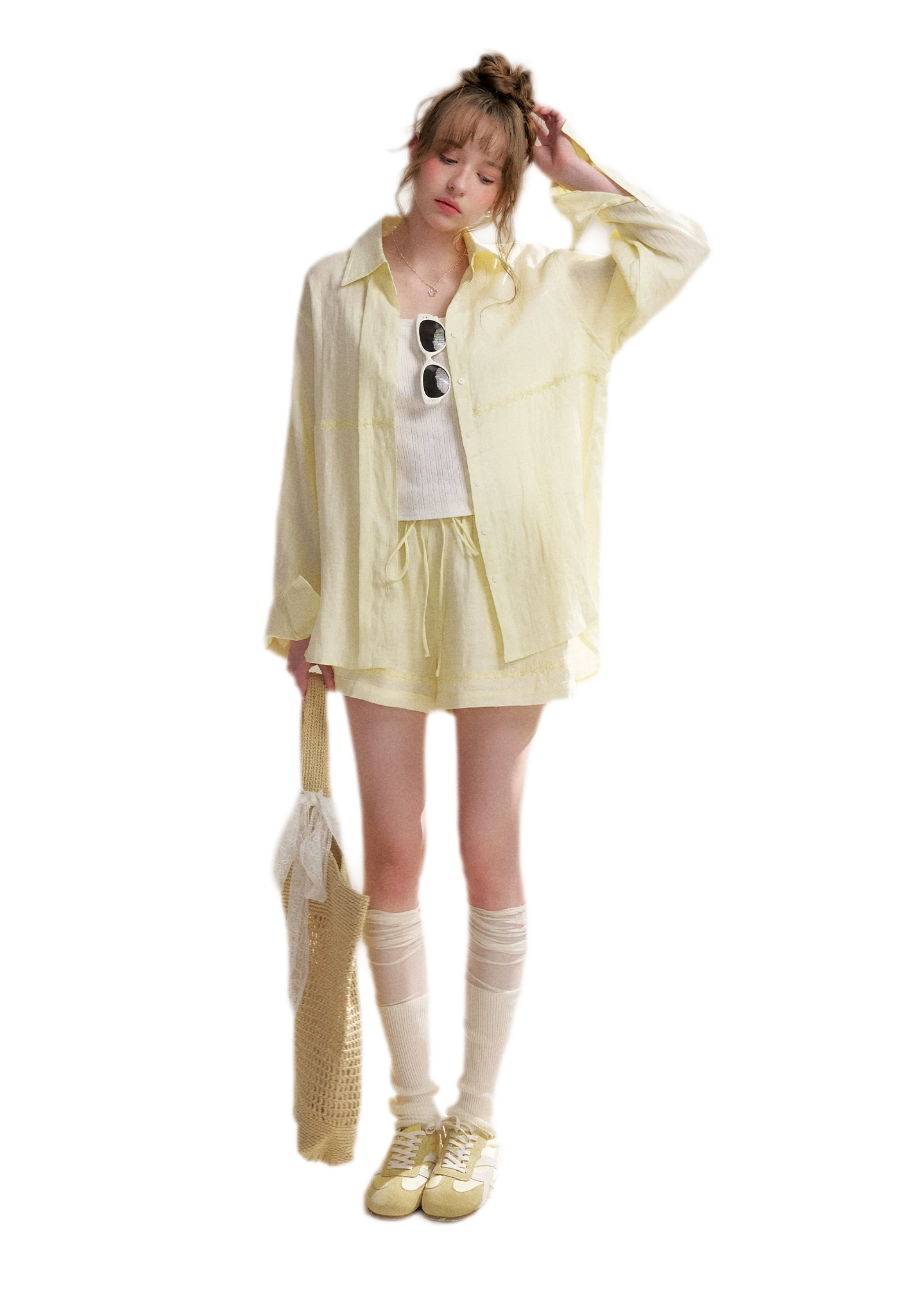 Tencel Linen Beaded Set