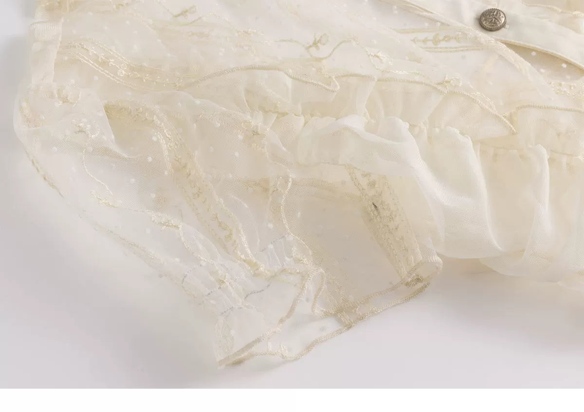 Romantic Archer Sheer Blouse