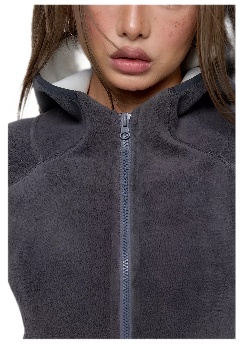 Polar Fleece Hooded Jacket