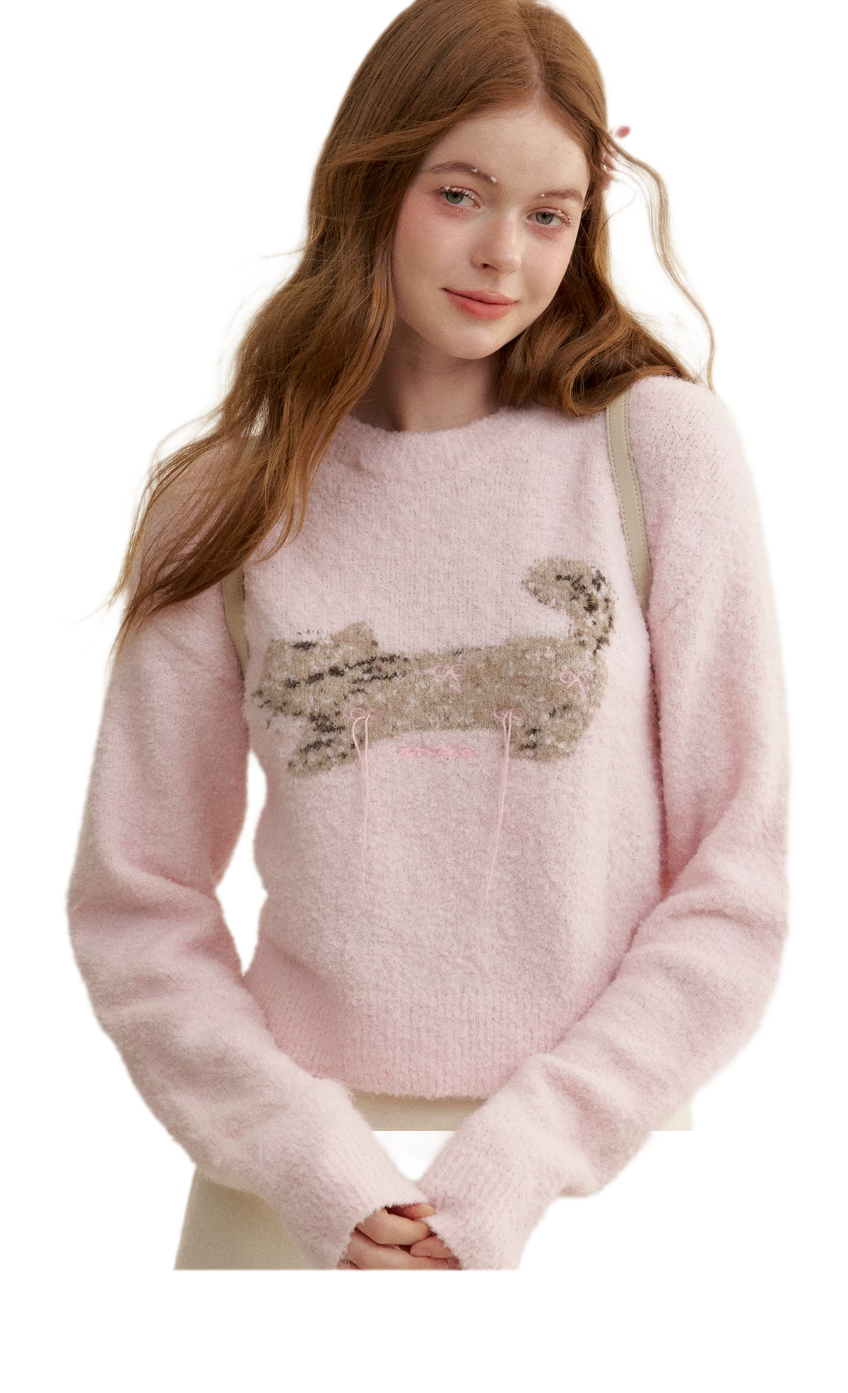 Wool Cat Jacquard Sweater