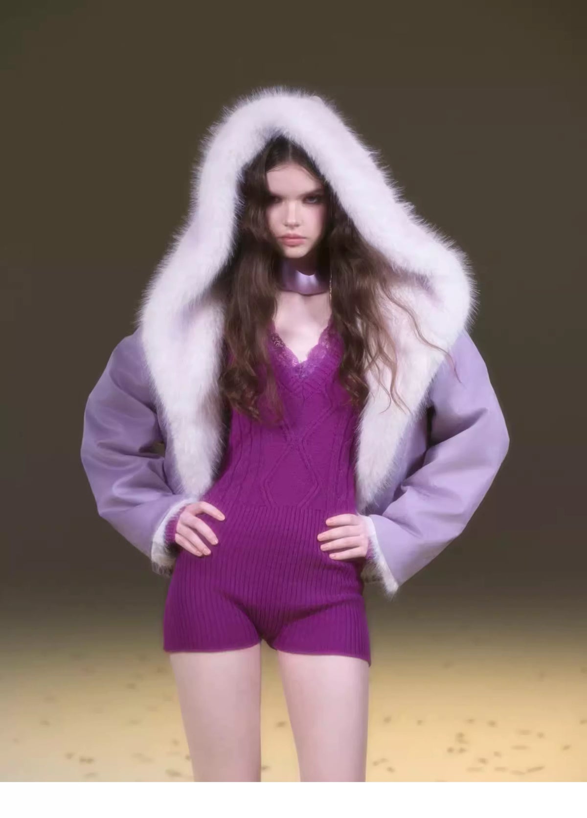 Reversible Suede Fur Winter Jacket