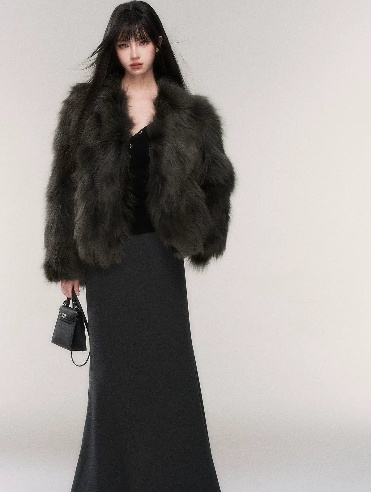 Crown-Grade Fox Fur Jacket