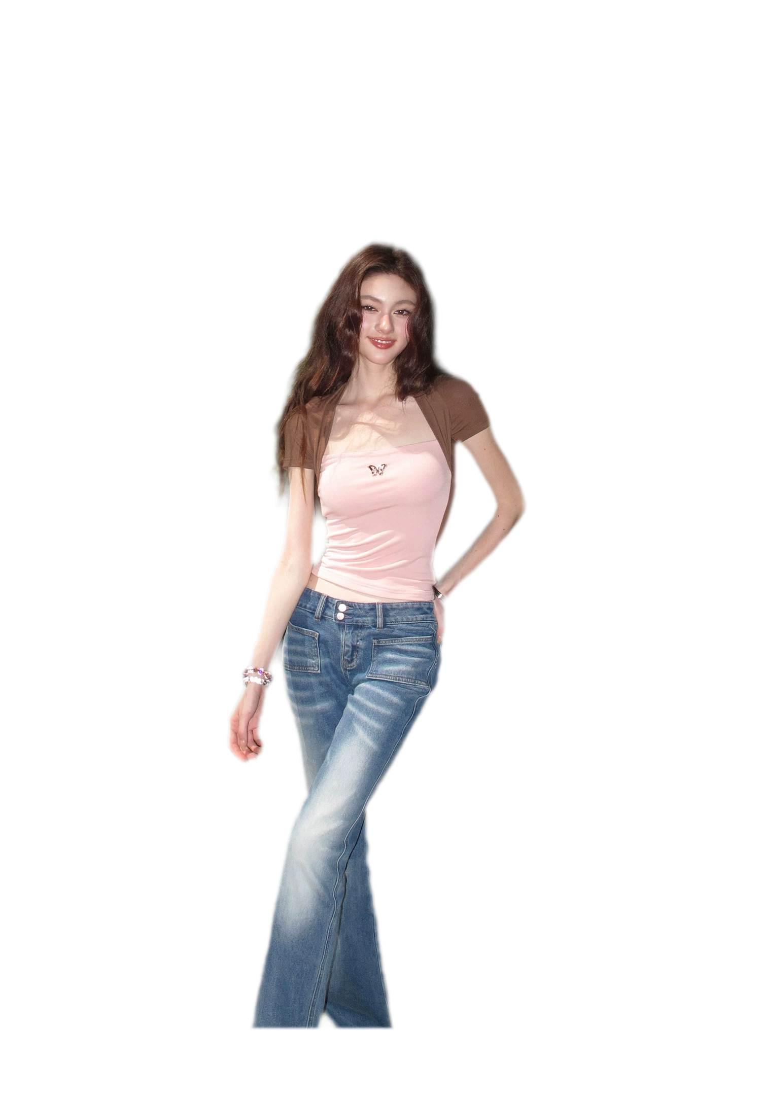 Low Rise Flare Jeans