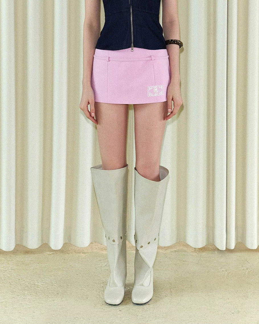 NEVERMORE Summer Retro Pink Millennium Hip Skirt – view 9