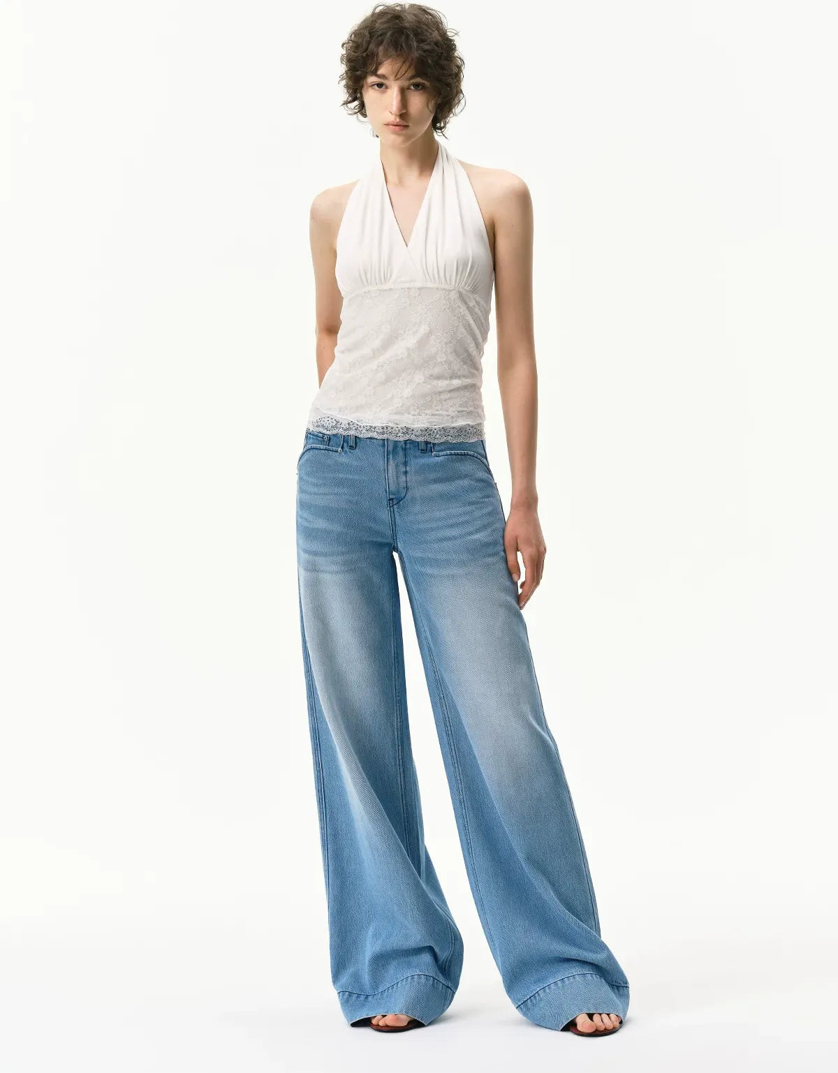 Lyocell Wide-Leg Jeans
