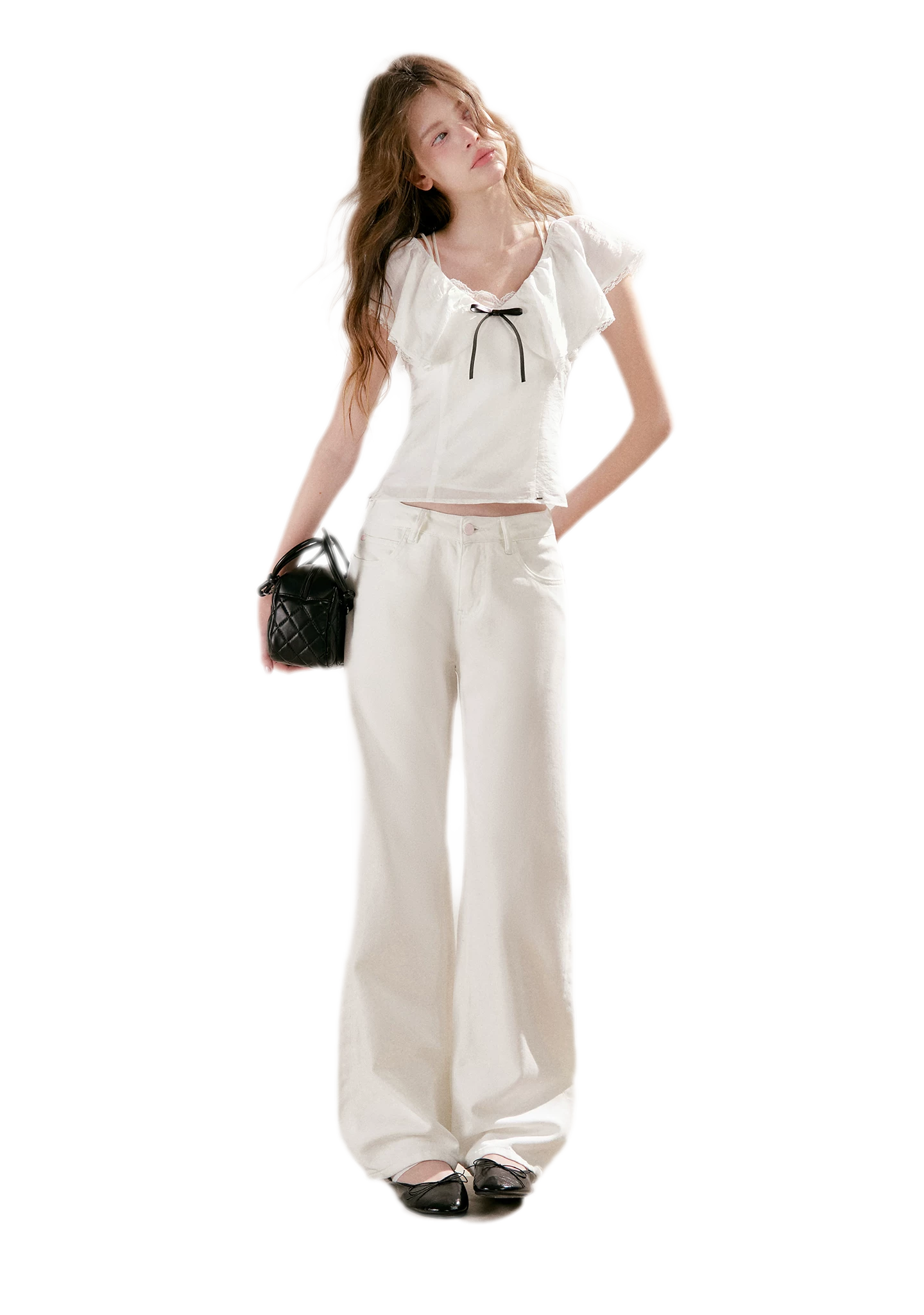 Lyocell Cotton Straight Jeans