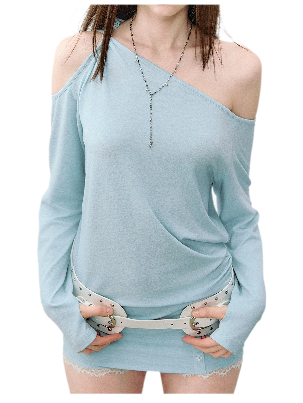 Mambo Signal One-Shoulder Top & Skort