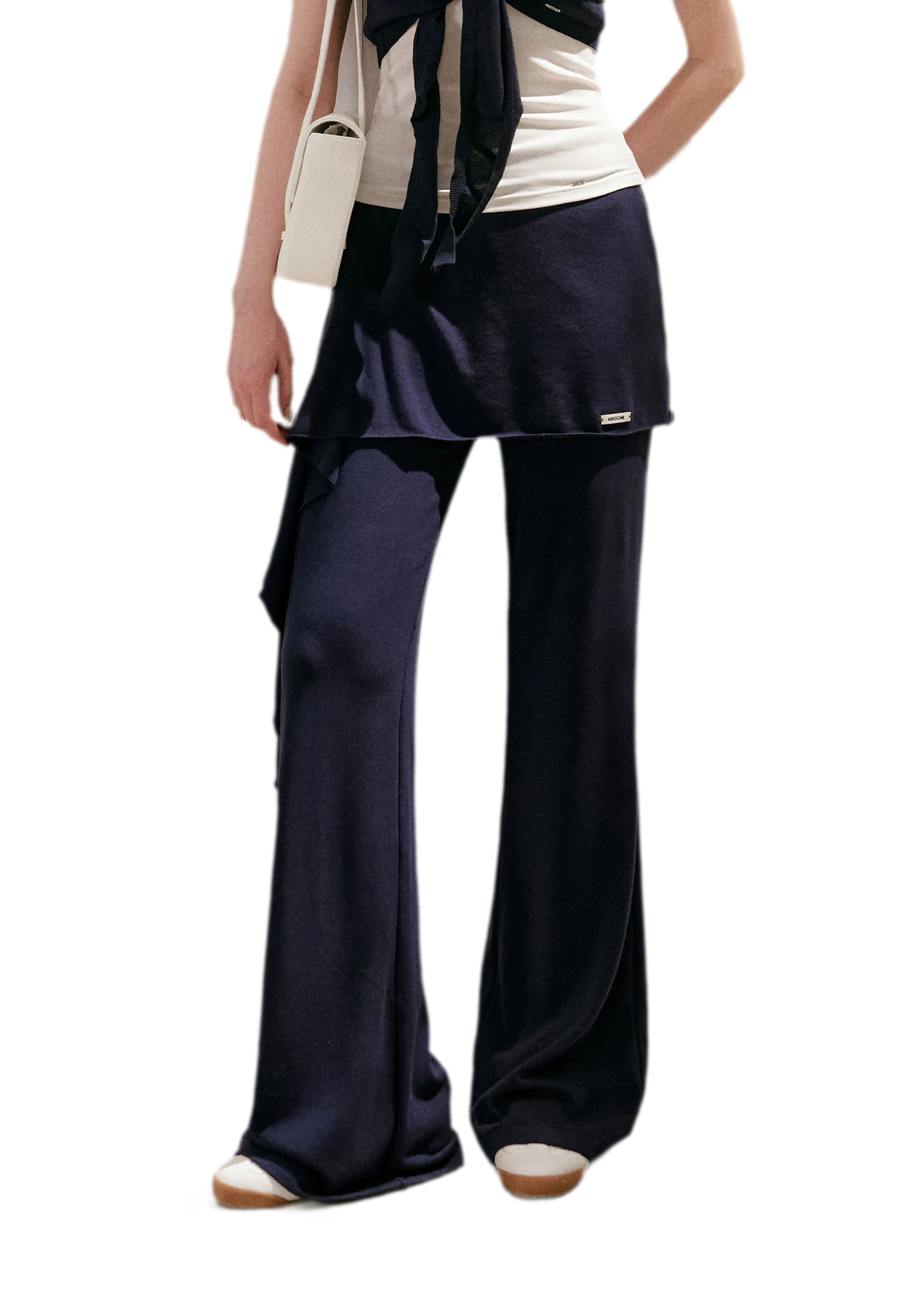 Wrap Tie Flared Pants
