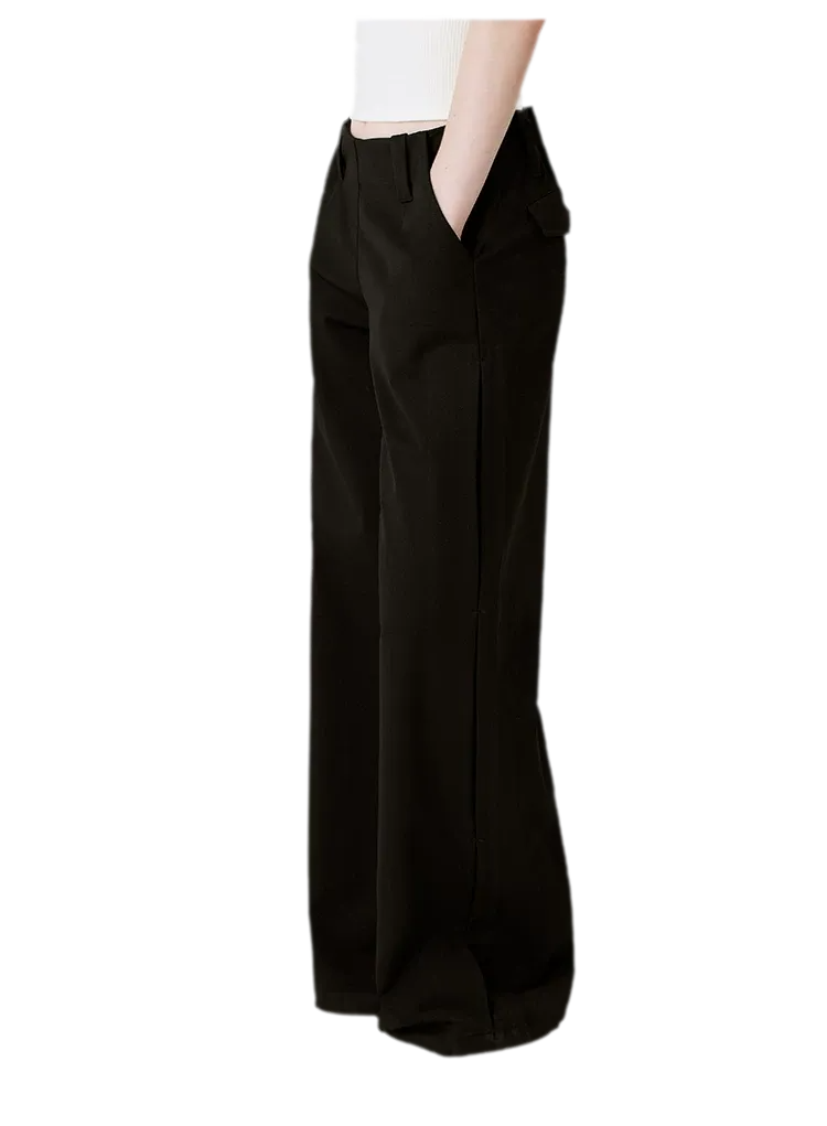 Soft Structured Wide-Leg Trousers