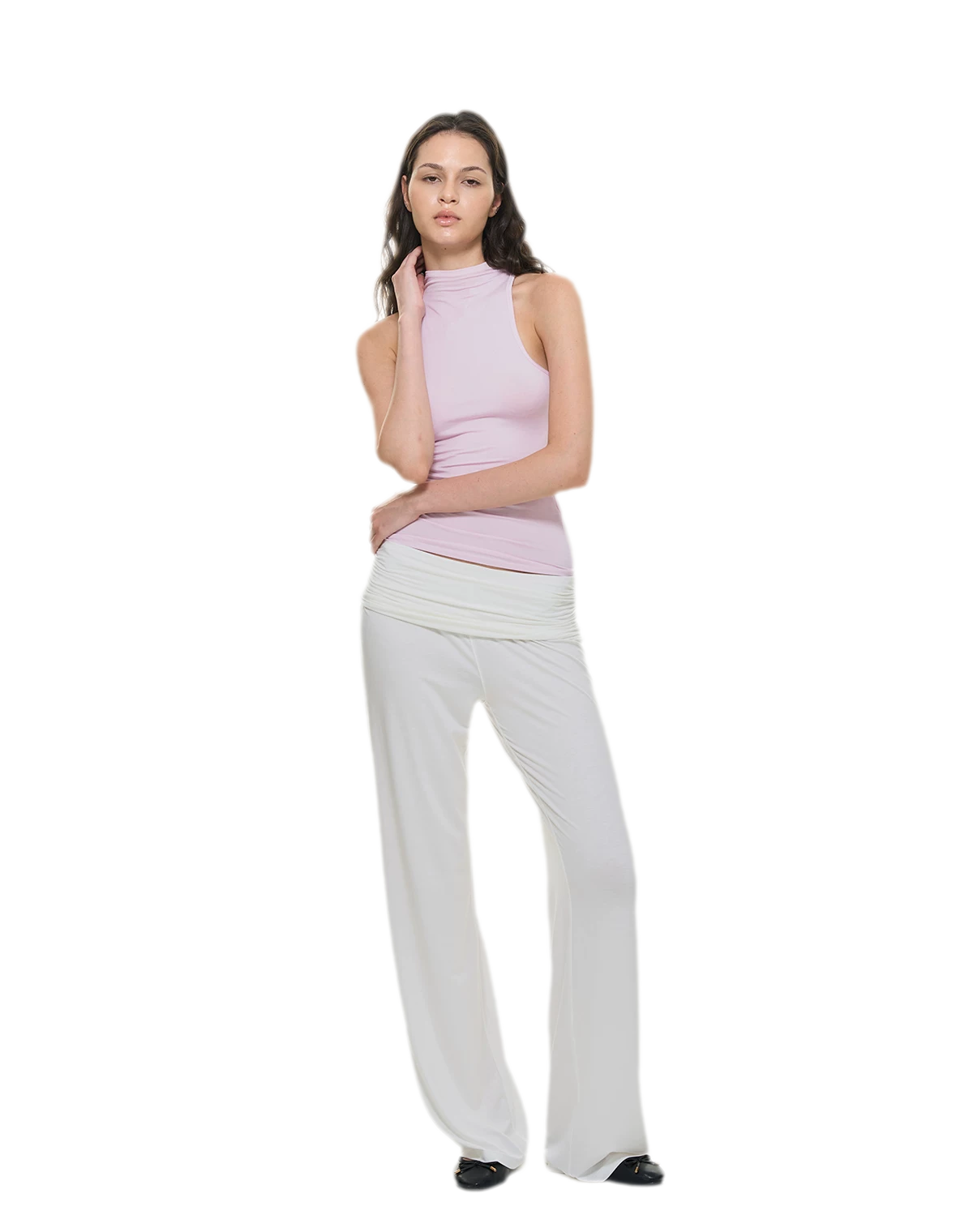 Knitted Semi-High Neck Vest