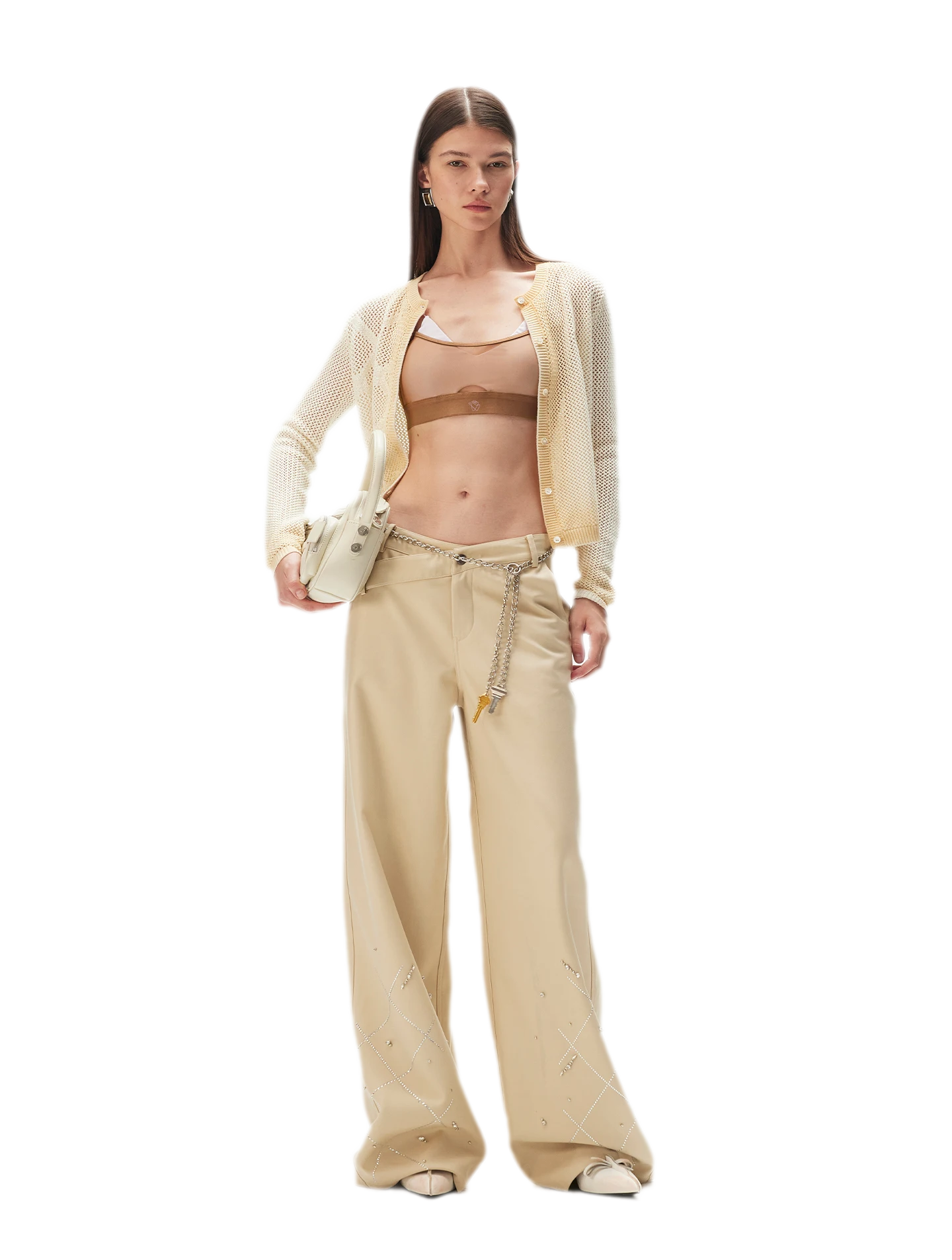 Cotton Openwork Cardigan