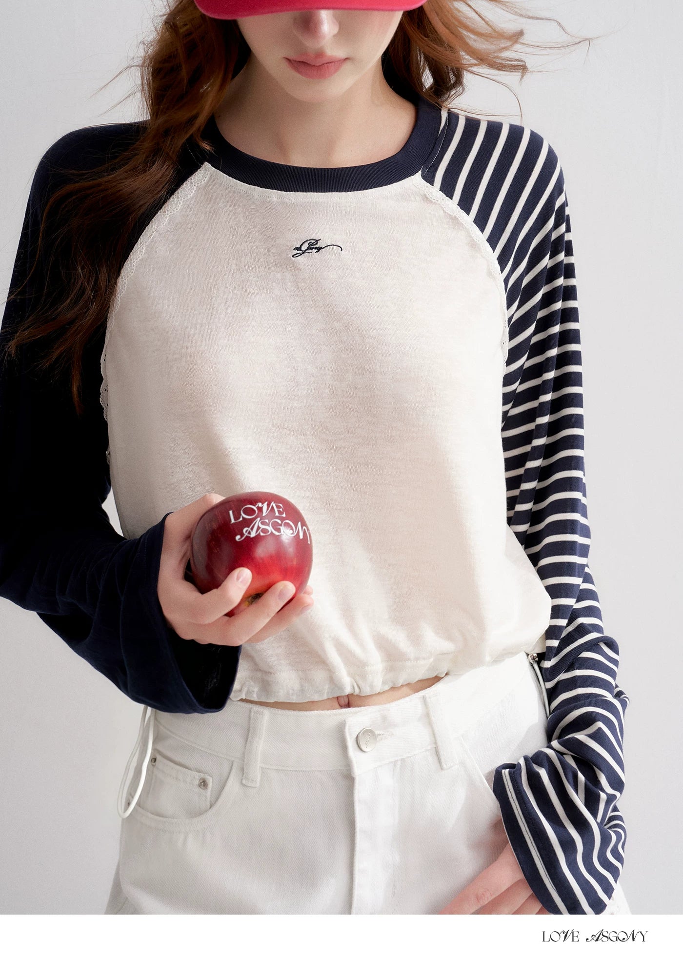 Lyocell Drawstring Raglan Sleeve Sun Protection Tee
