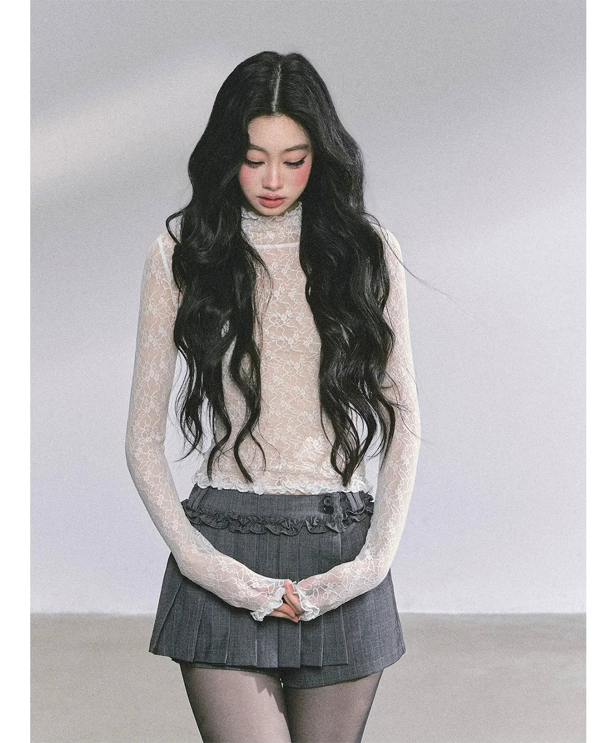Lace Semi Sheer T-Shirt