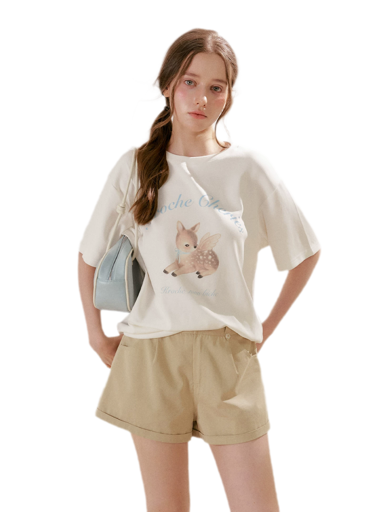 Hand-Painted Deer Tee