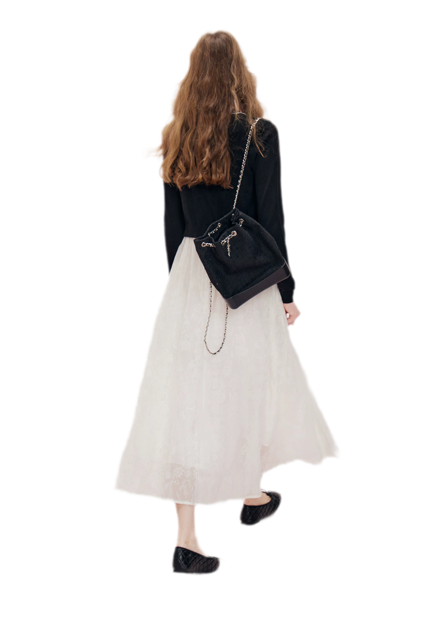 Cashmere Wave Trim Cardigan