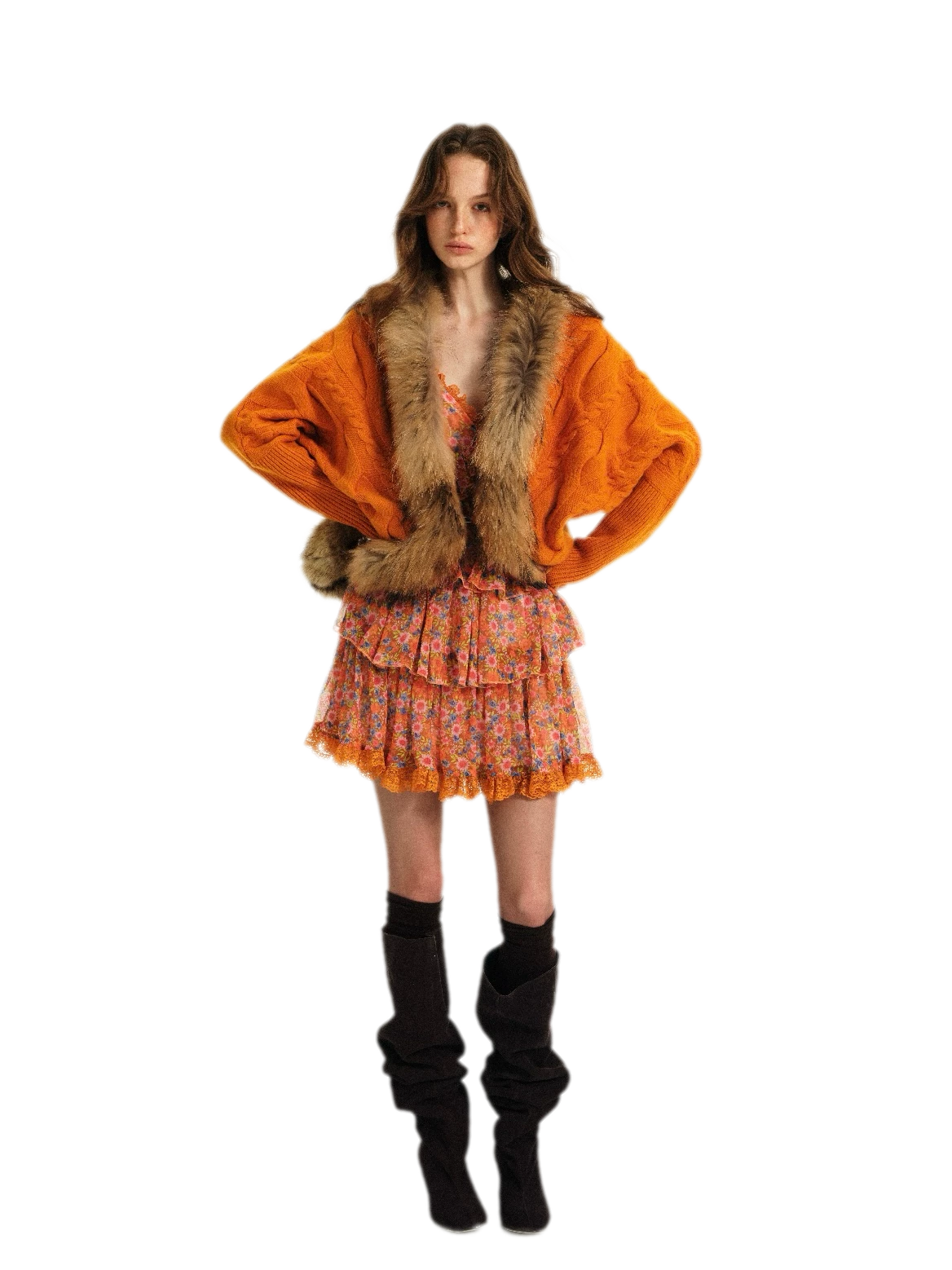 Cable Knit Batwing Cardigan