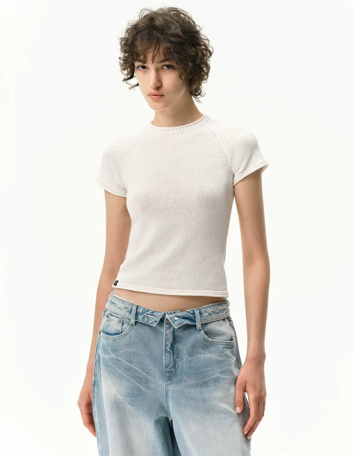 Linen Knit T-Shirt