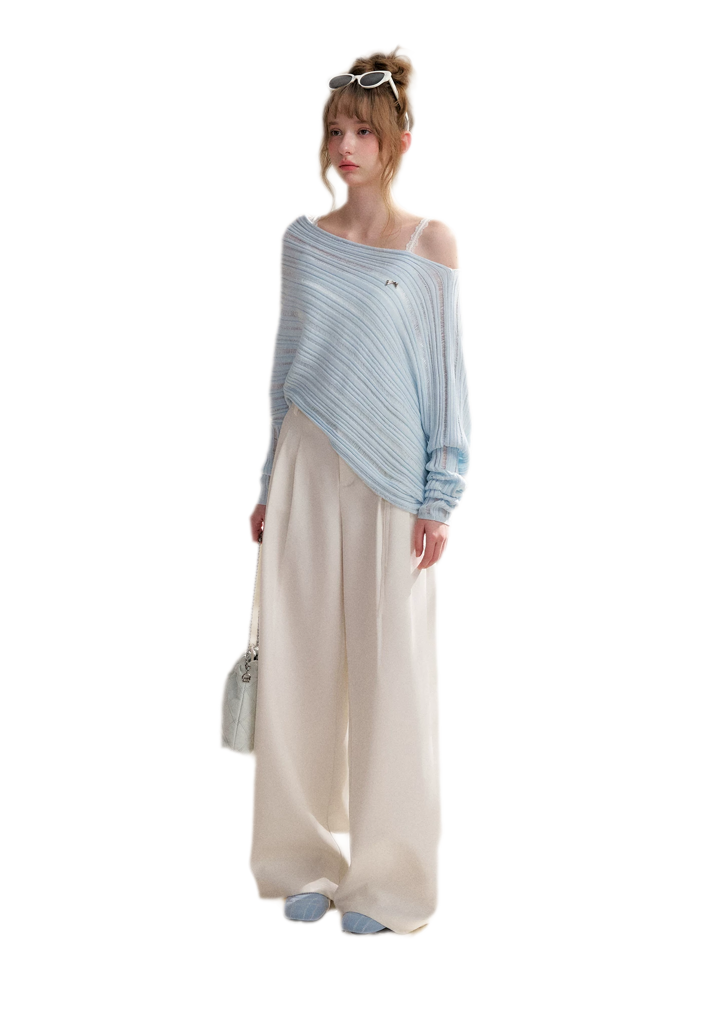 Wool Blend Asymmetric Knit