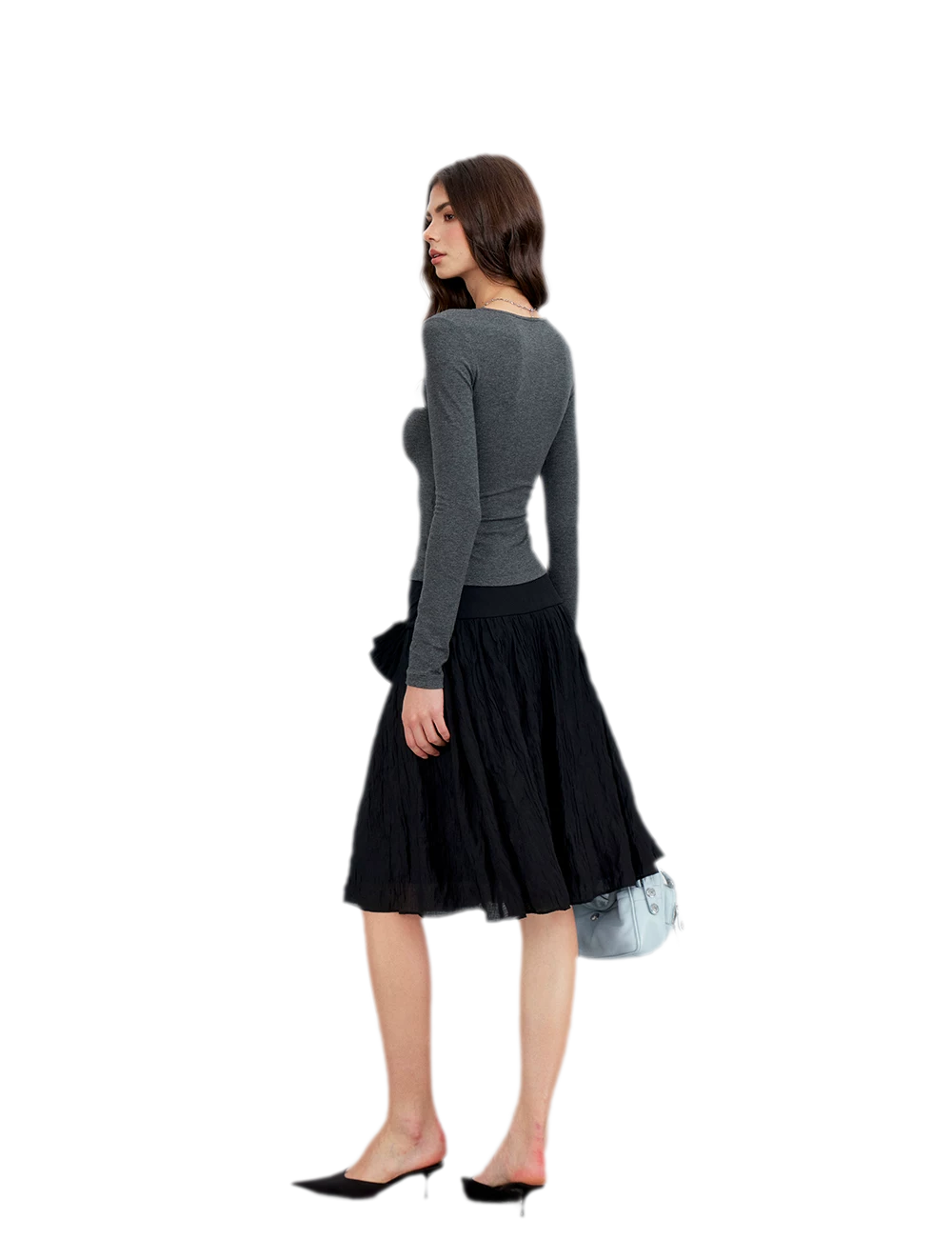 Square Neck Bow Top