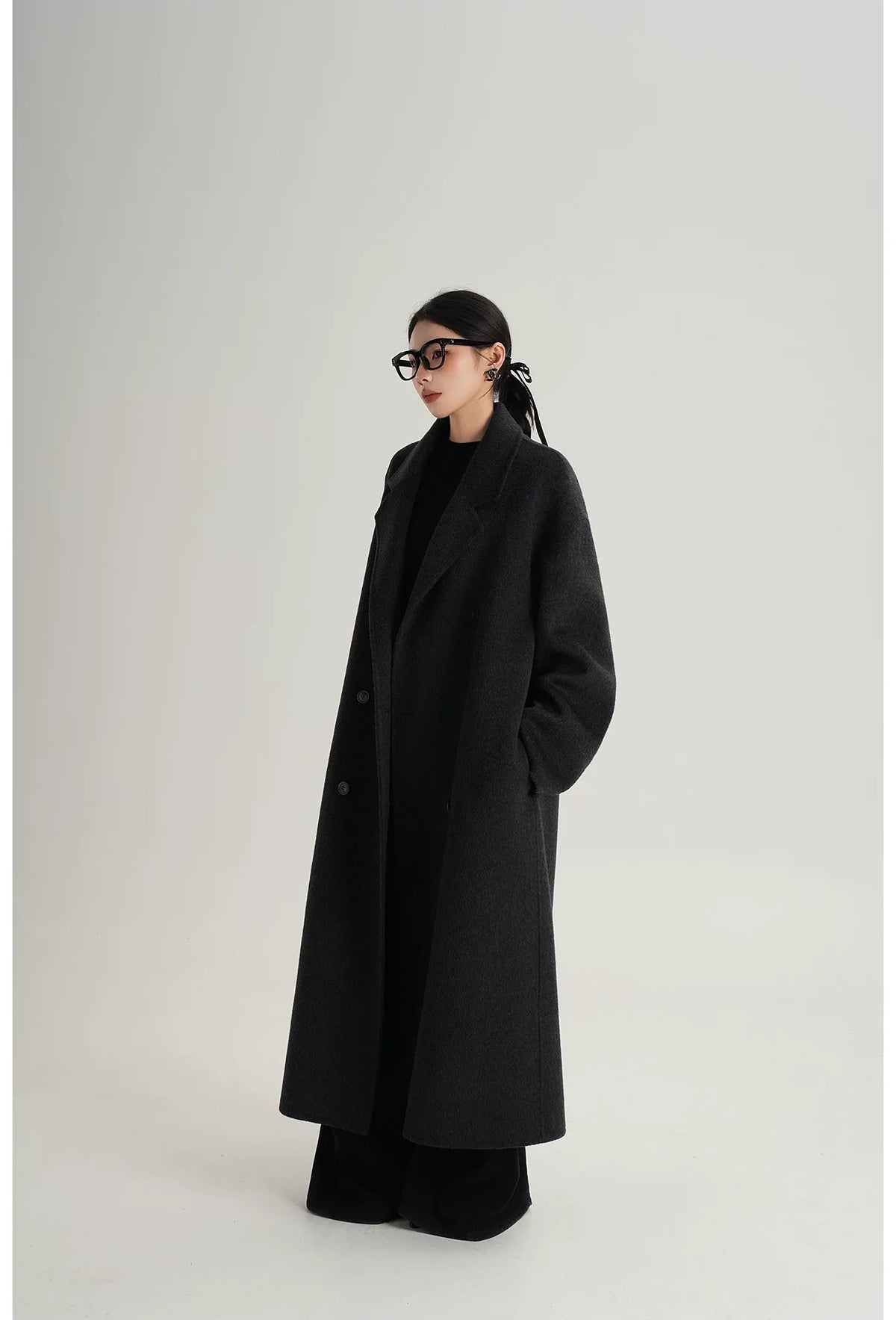 Hand-Sewn Oversized Wool Coat