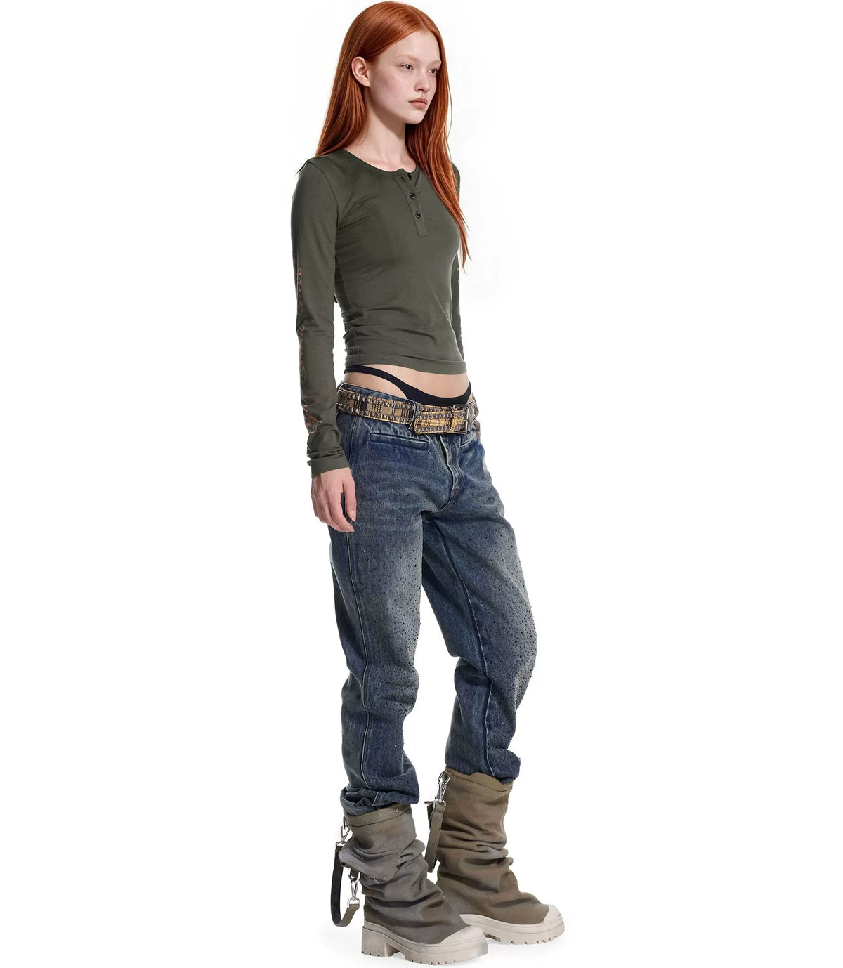 Soft Henley Fitted Knit Top