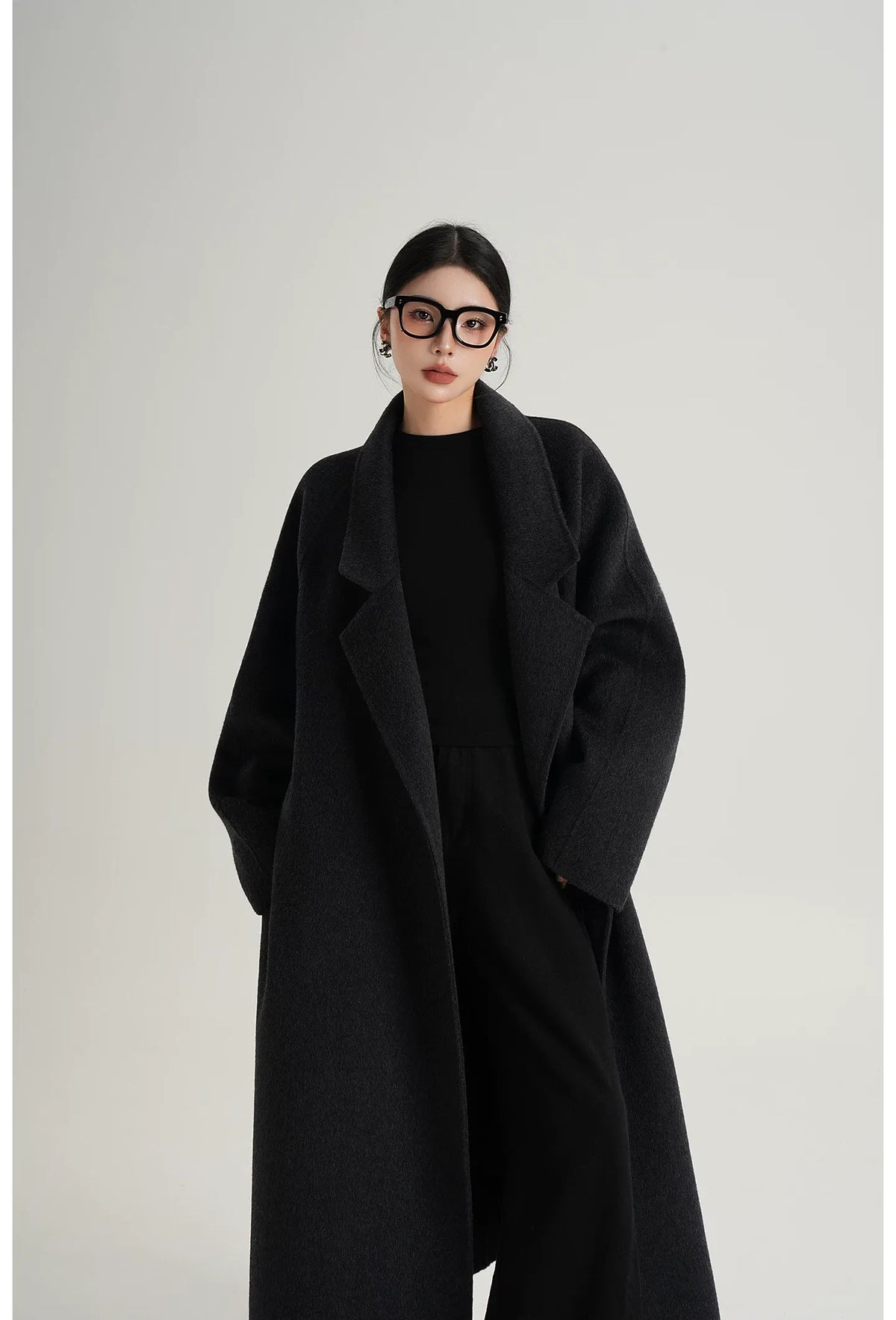 Hand-Sewn Belted Wool Coat