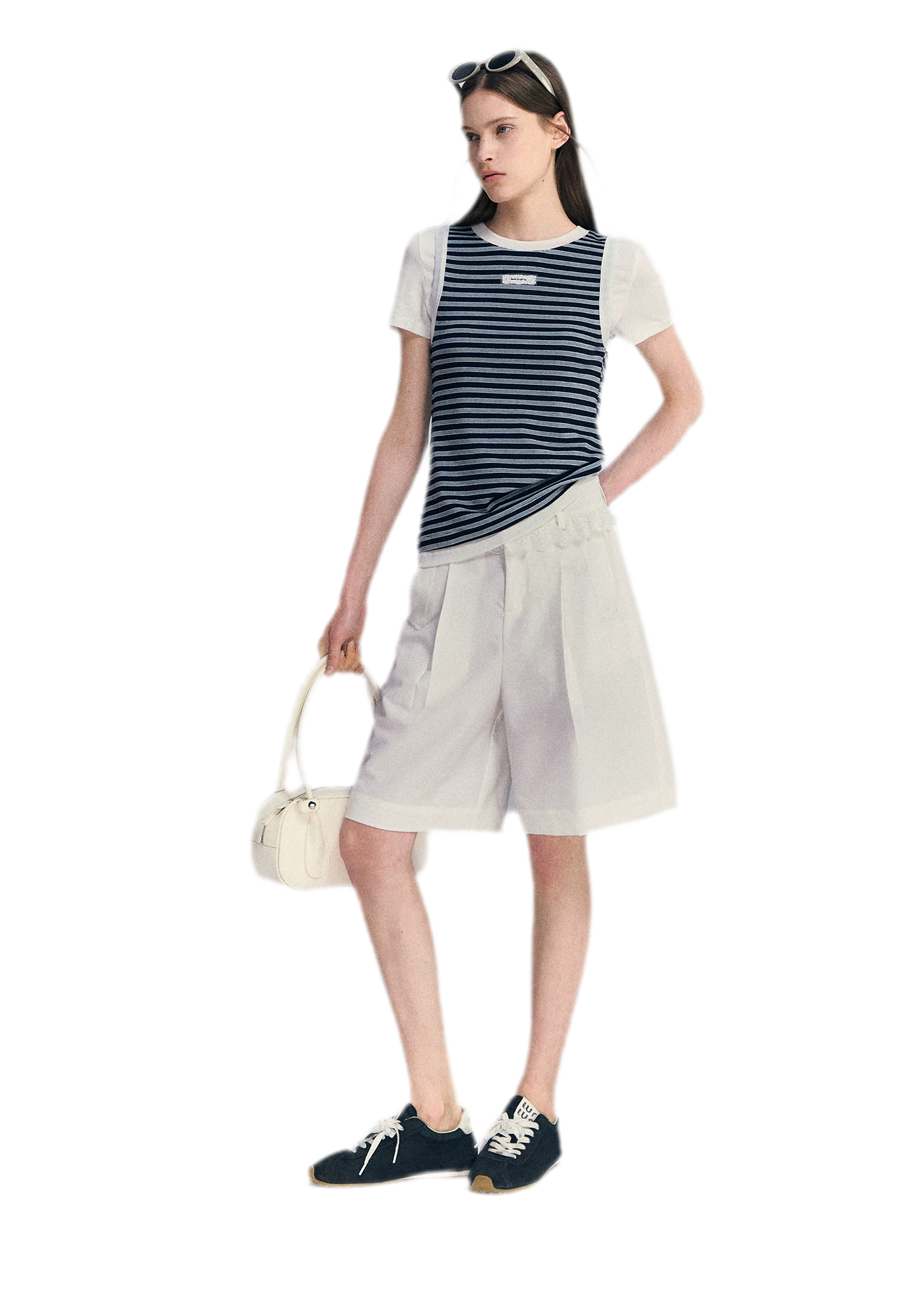 Faux Two-Piece Tee