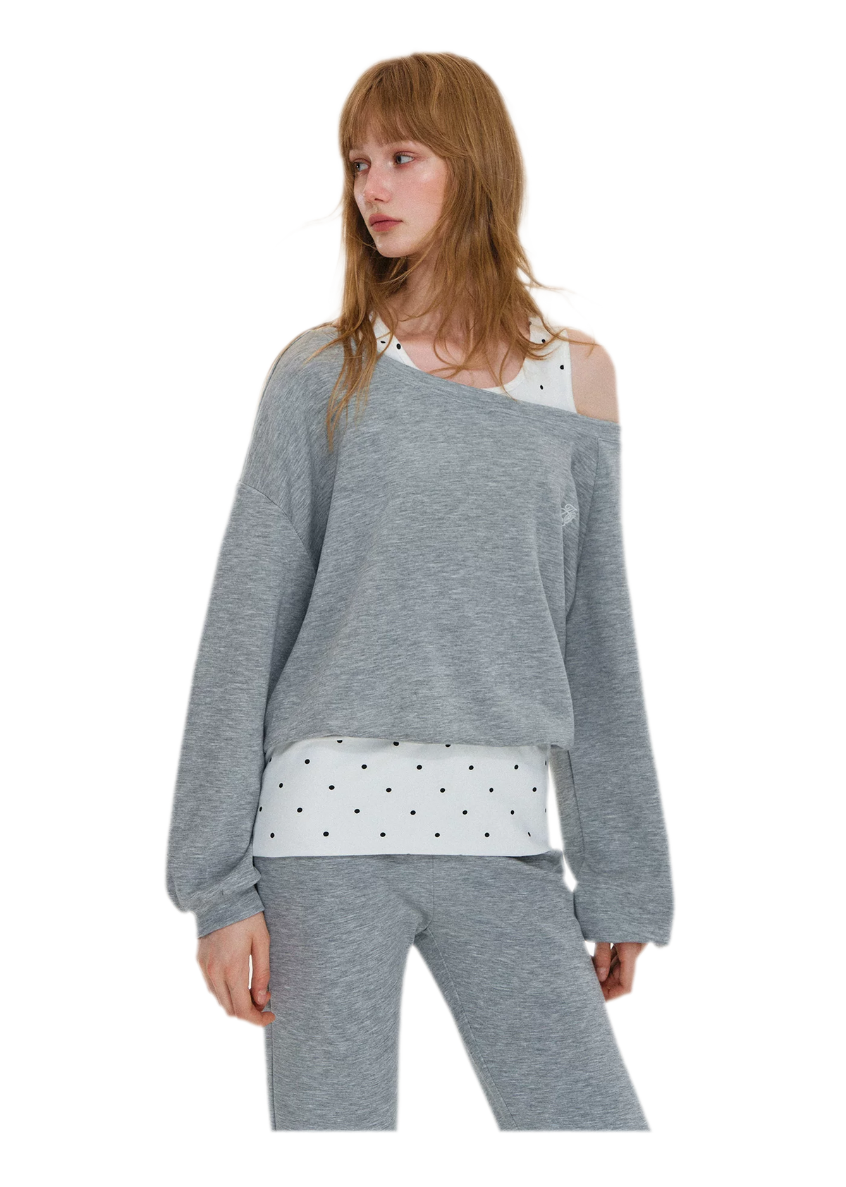 Polka Dot Asymmetrical Layered Set