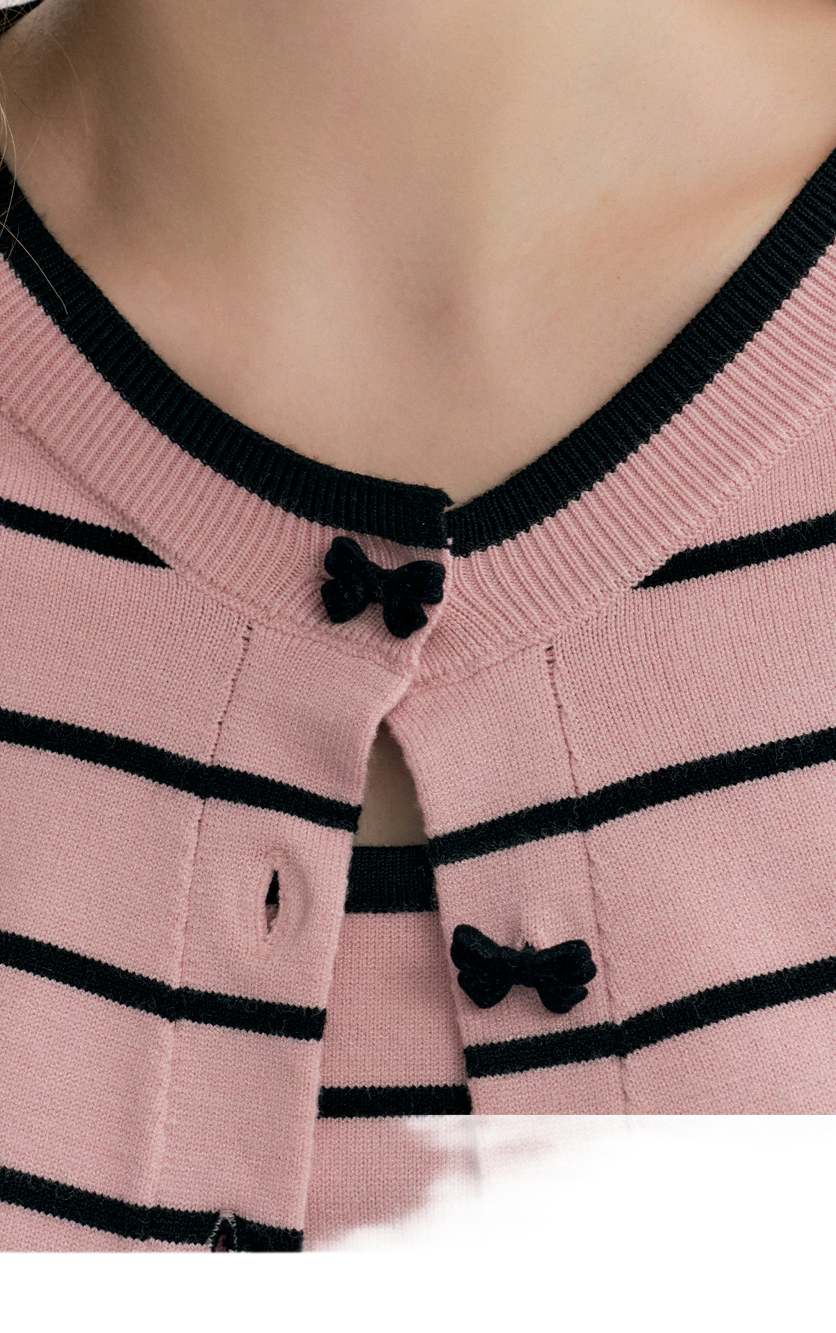 Striped Knit Cami Cardigan Set