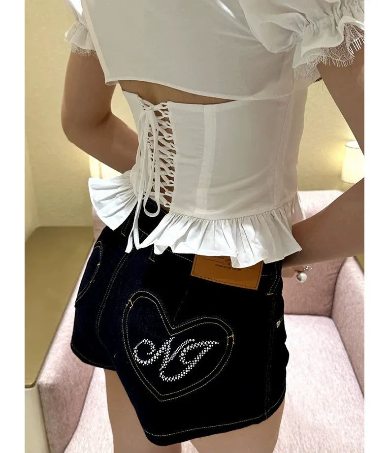 Back-Tie Puff Shirt