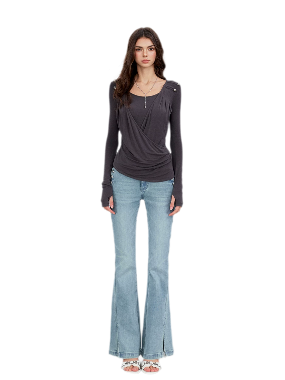 Modal Draped Layered Top