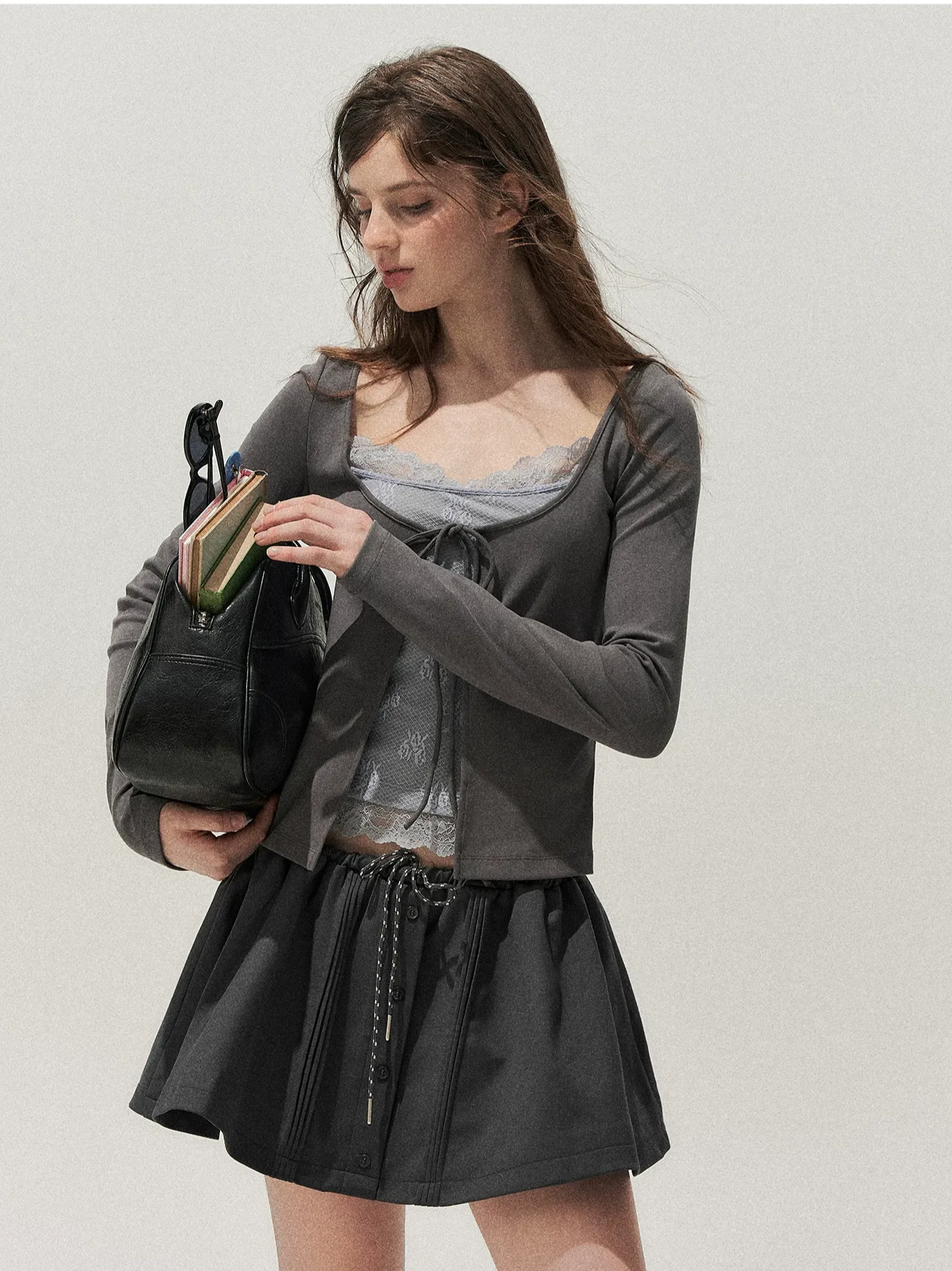 Lace Layered Long-Sleeve T-Shirt