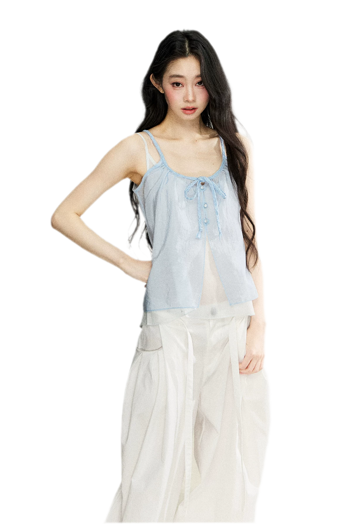 Two-Piece Tie Cardigan Set