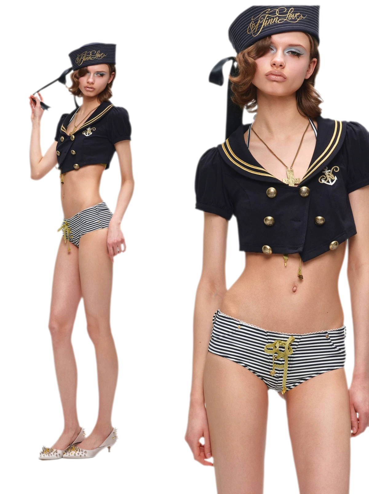 Nautical Wide Brim Sailor Hat