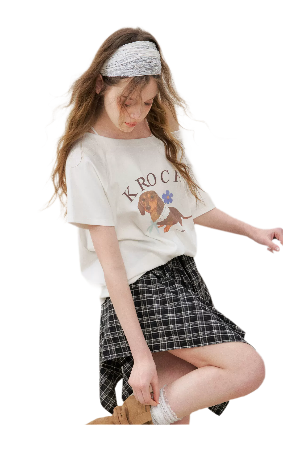 Handpainted Dachshund Tee Cami