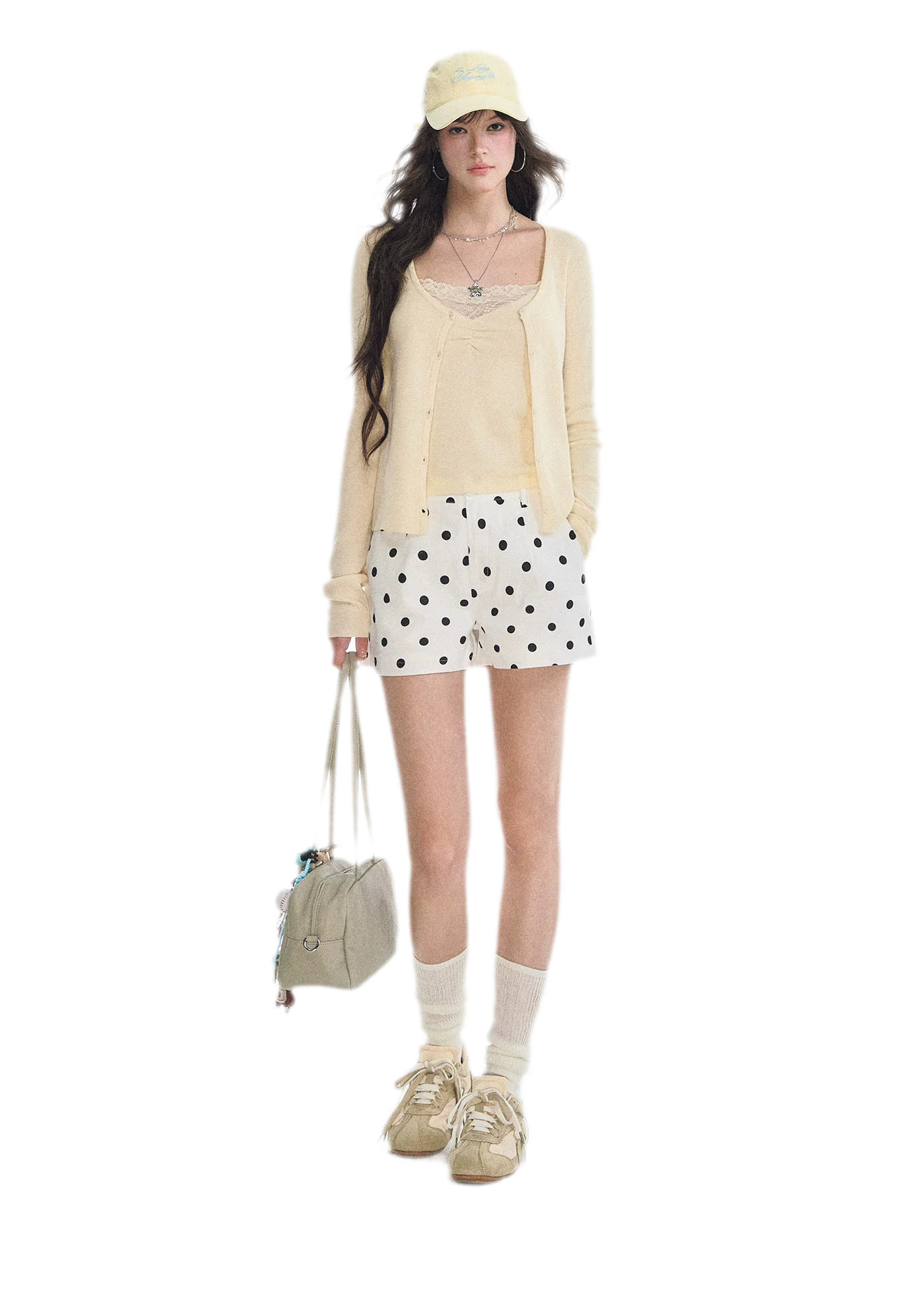 Lace Trim Knitwear Set