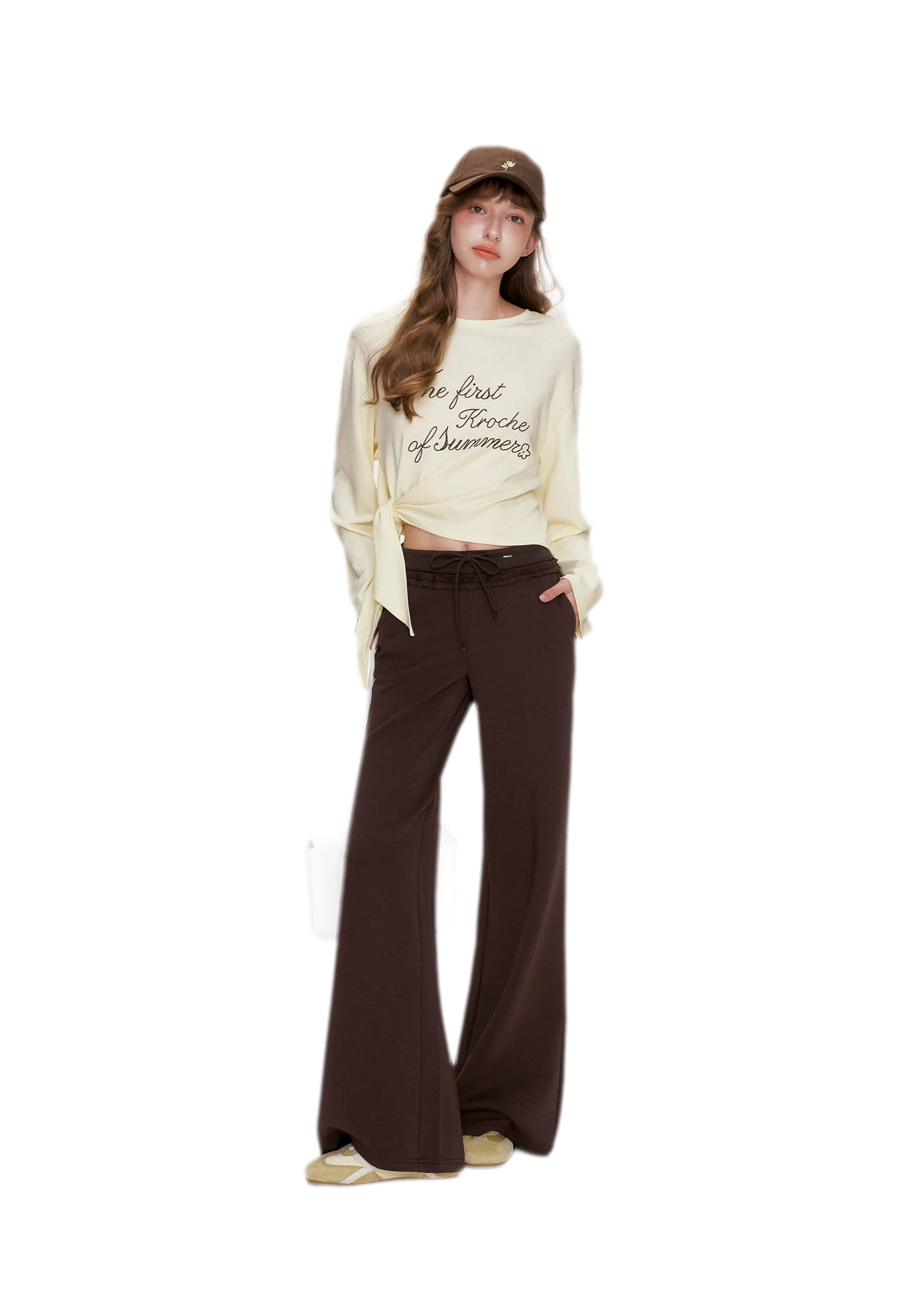 Contrast Logo Cropped T-Shirt