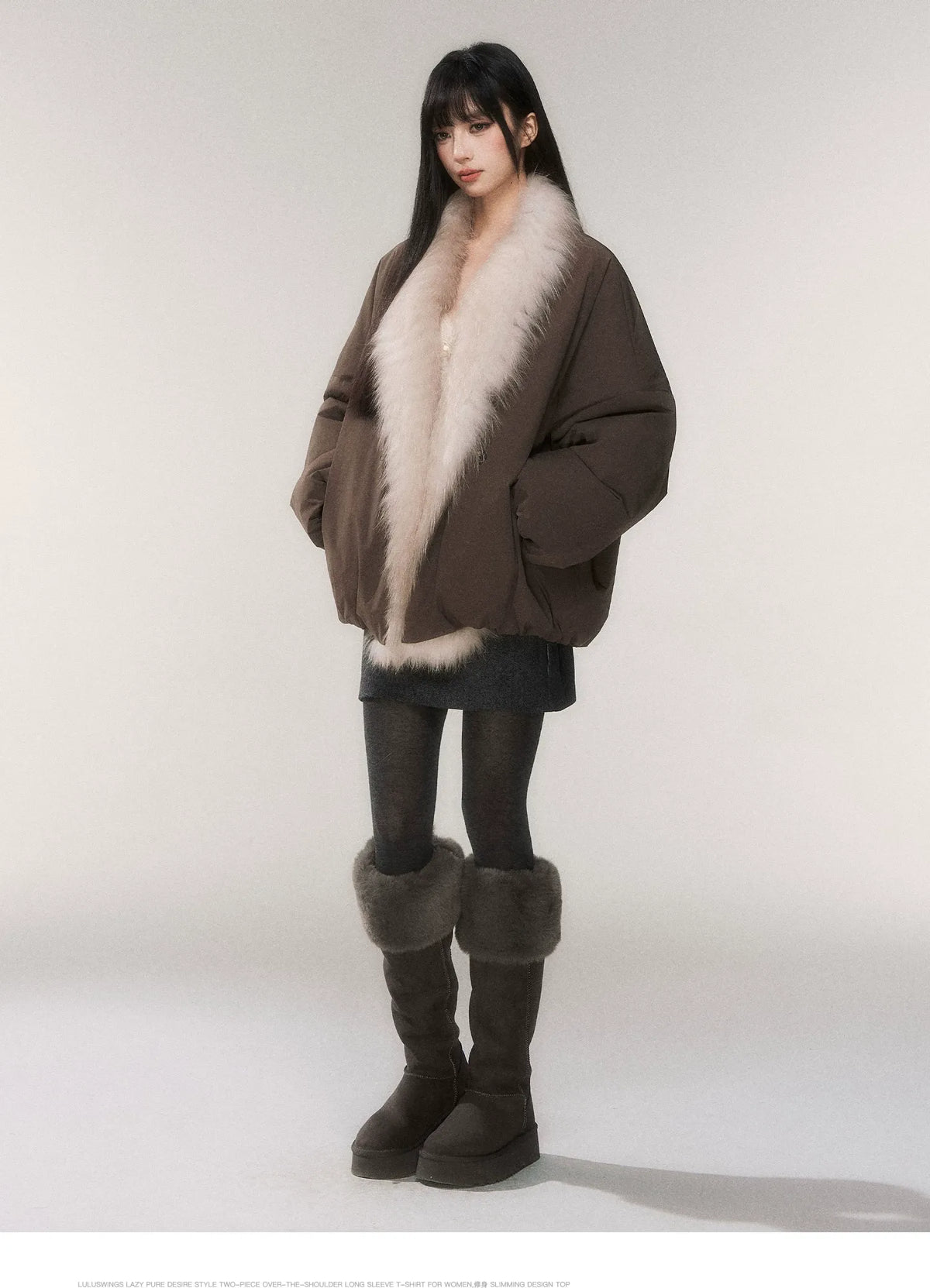 Fox Fur Goose Down Coat