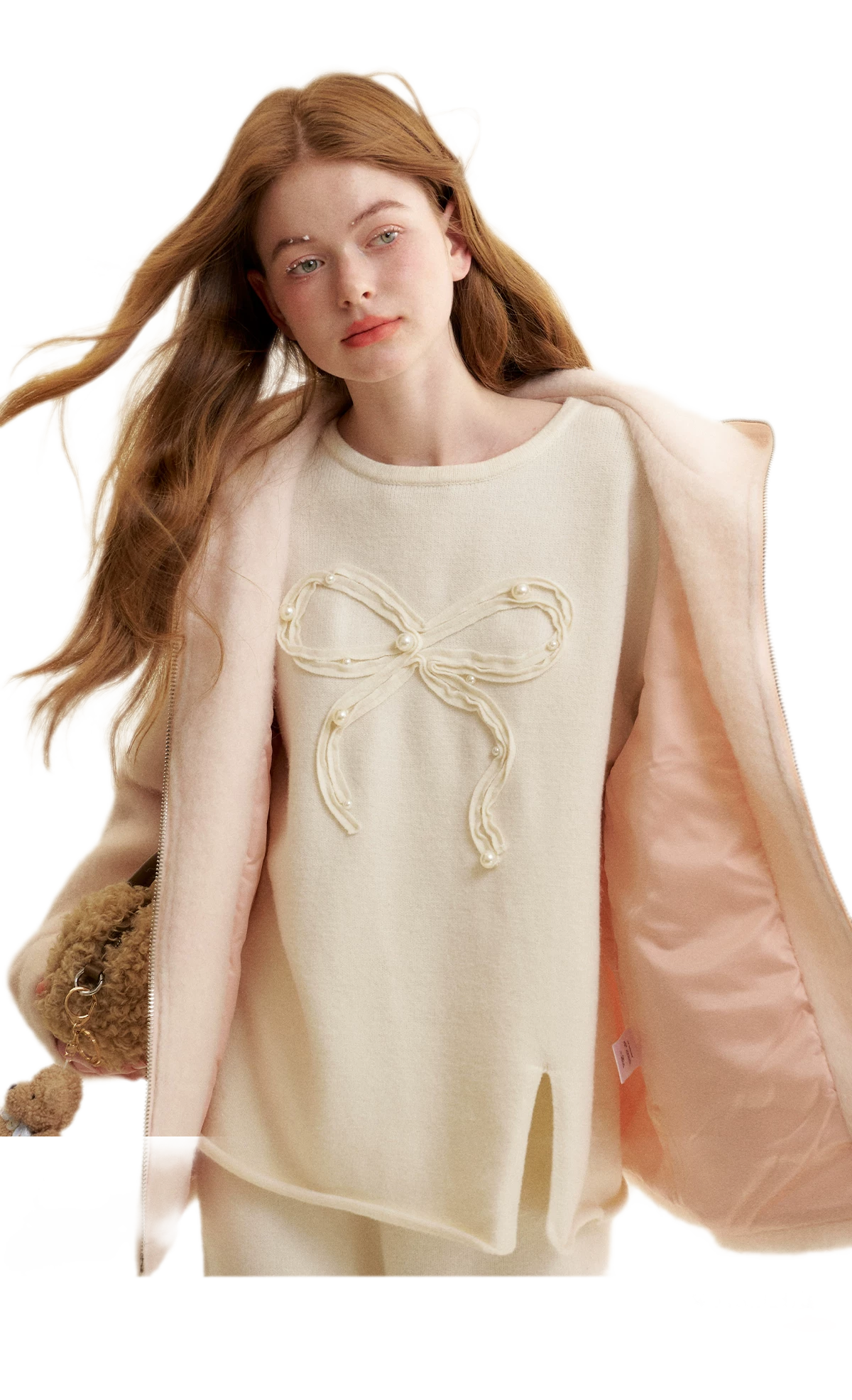 Soft Wool Hooded Jacket