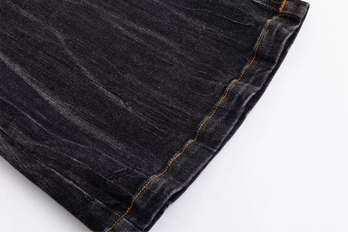 Skinny Grunge Flare Jeans