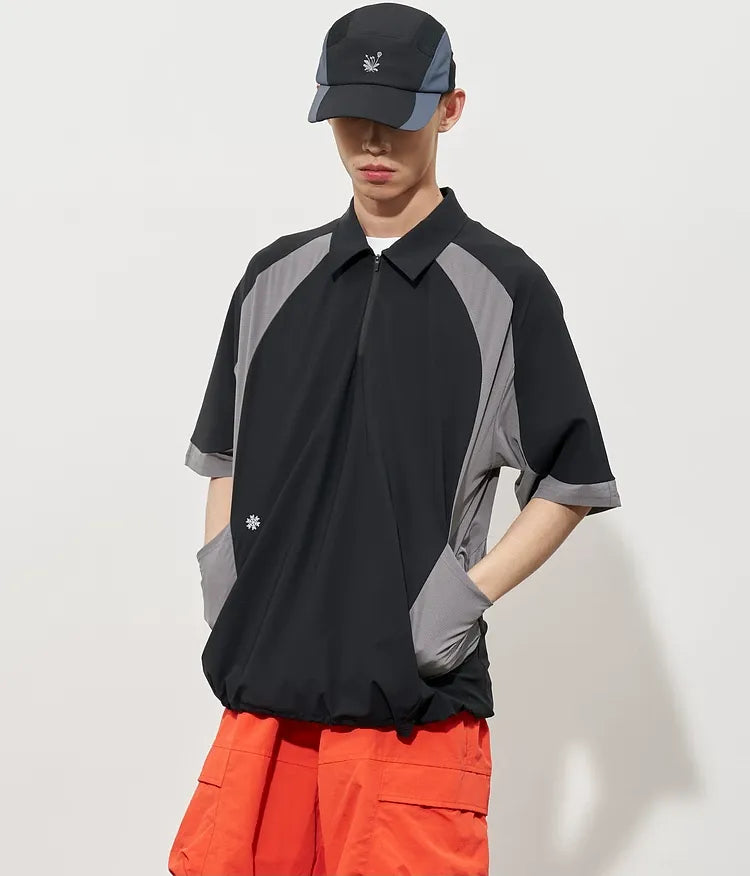 Textured Quick-Dry Polo Shirt