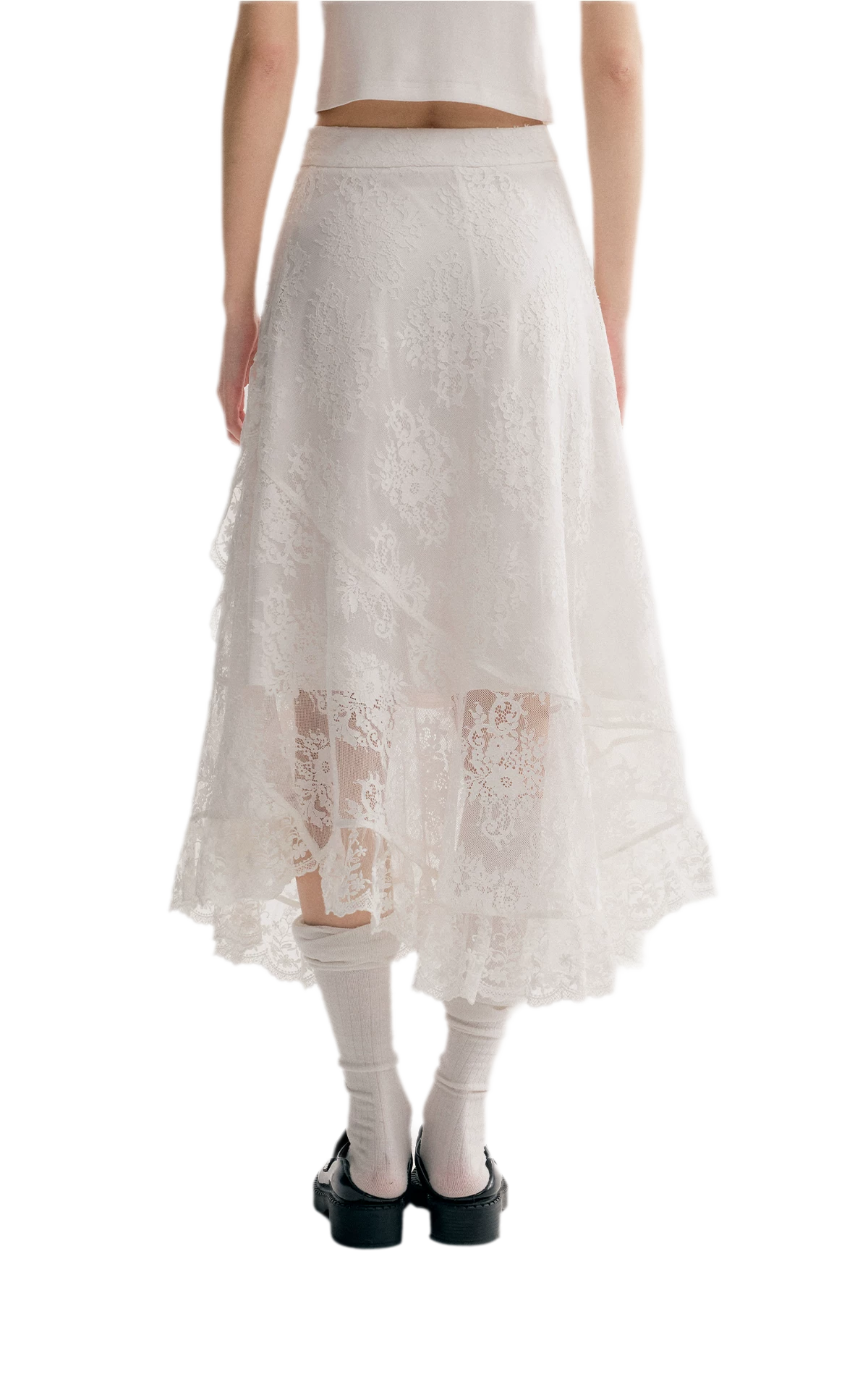 Layered Lace A-Line Skirt