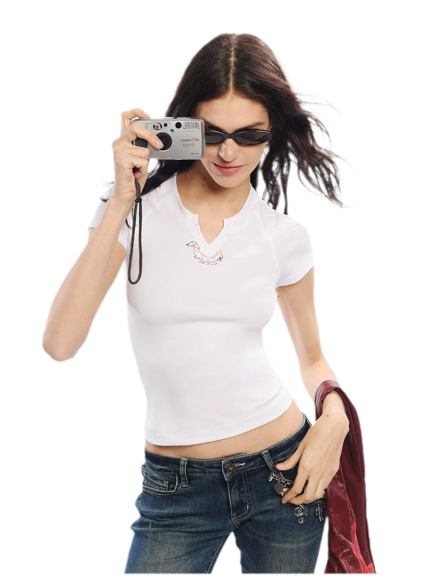 Summer V-neck Slim Fit T-shirt