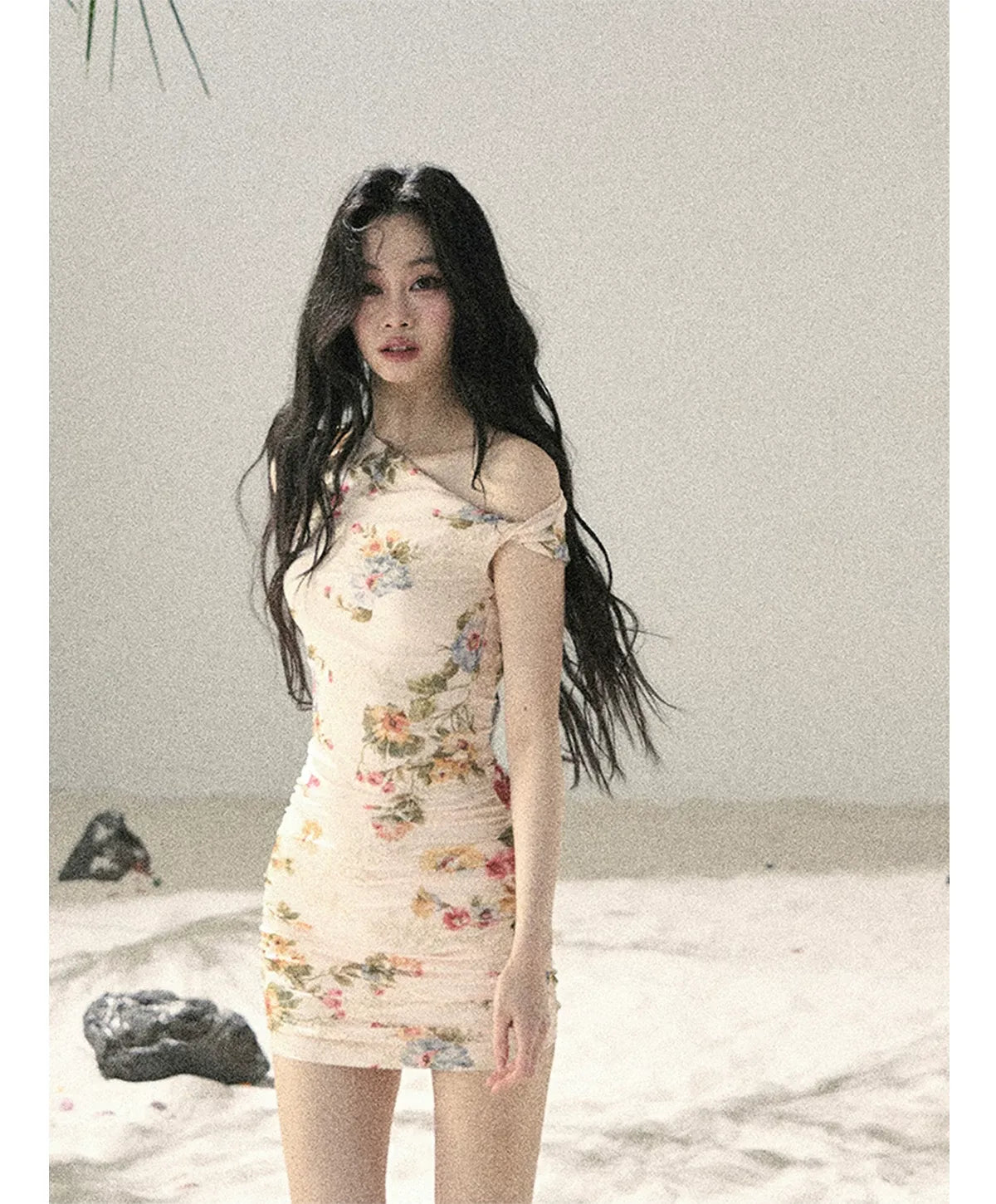 French Floral Mesh Dress