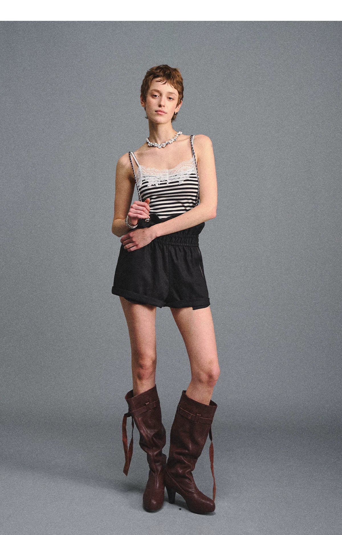 Striped Lace Camisole